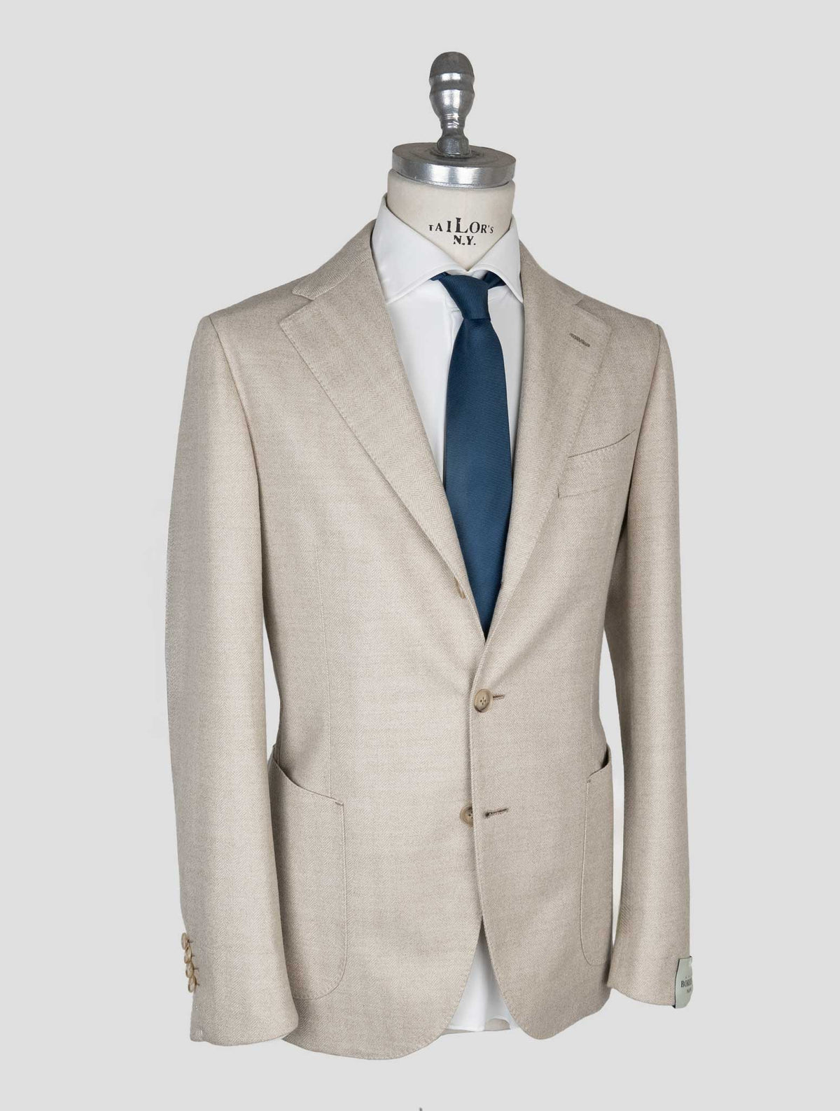 Luigi Borrelli Gray Virgin Wool  Blazer 2