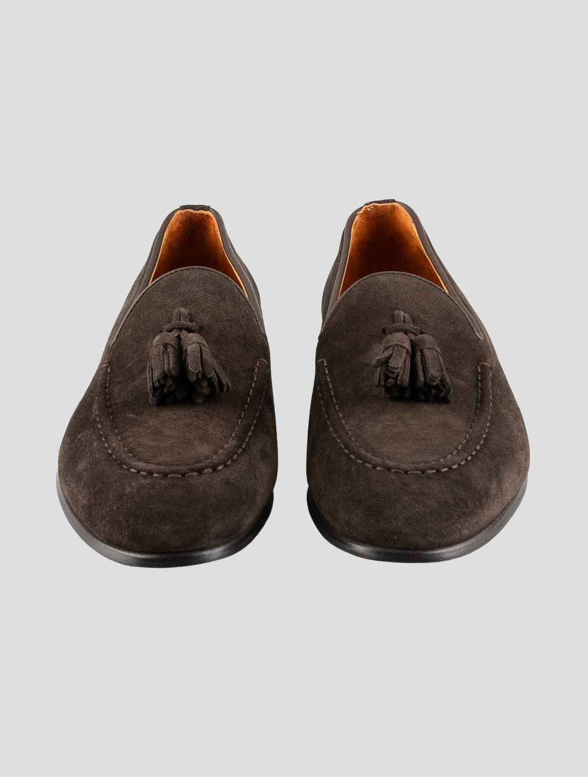 Kiton Brown Leather Suede Loafers 2