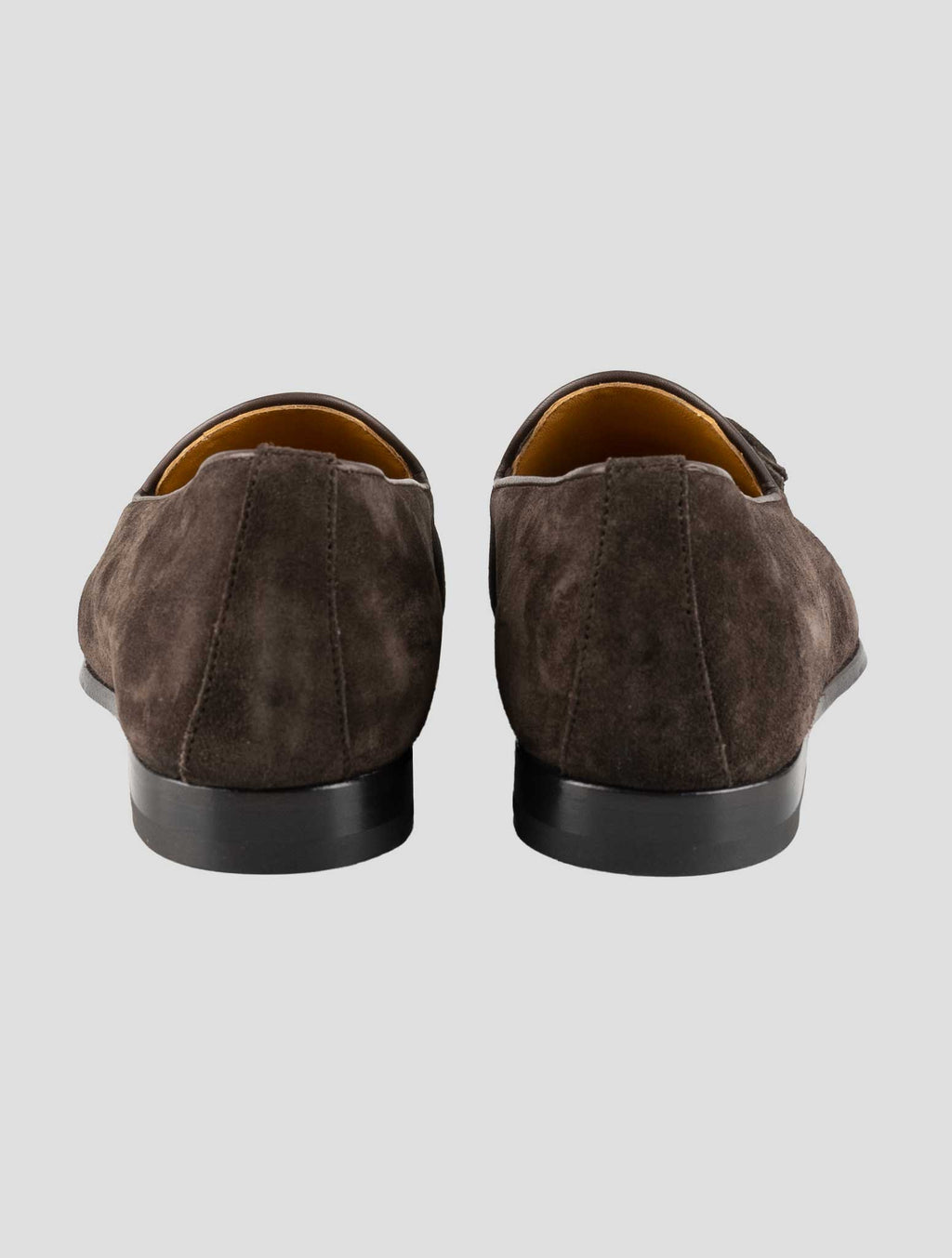 Kiton Brown Leather Suede Loafers 4