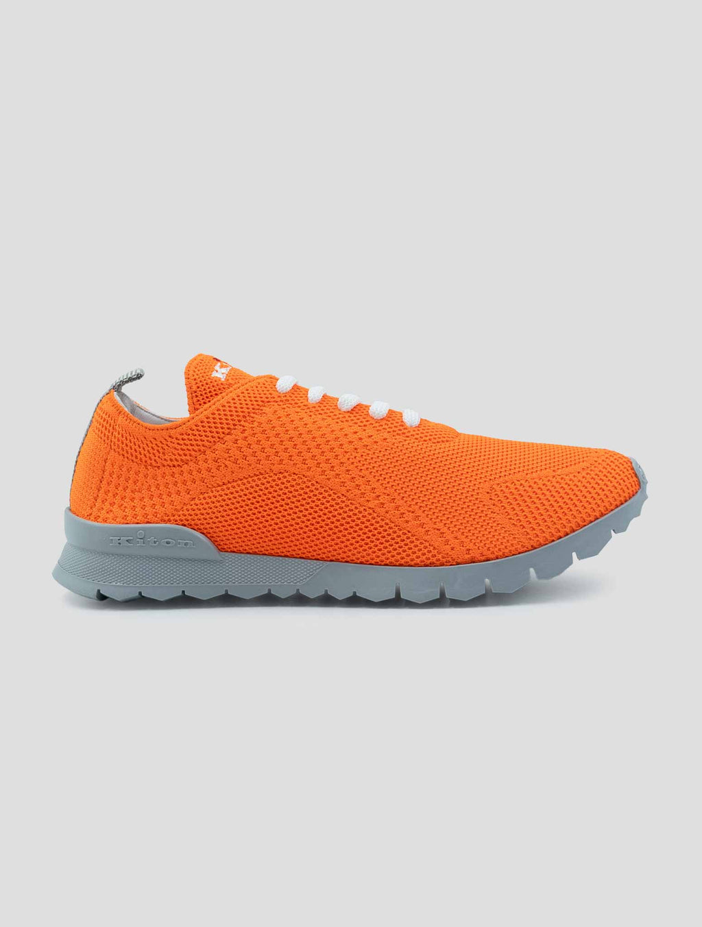 Kiton Orange Cotton Ea Sneakers 1