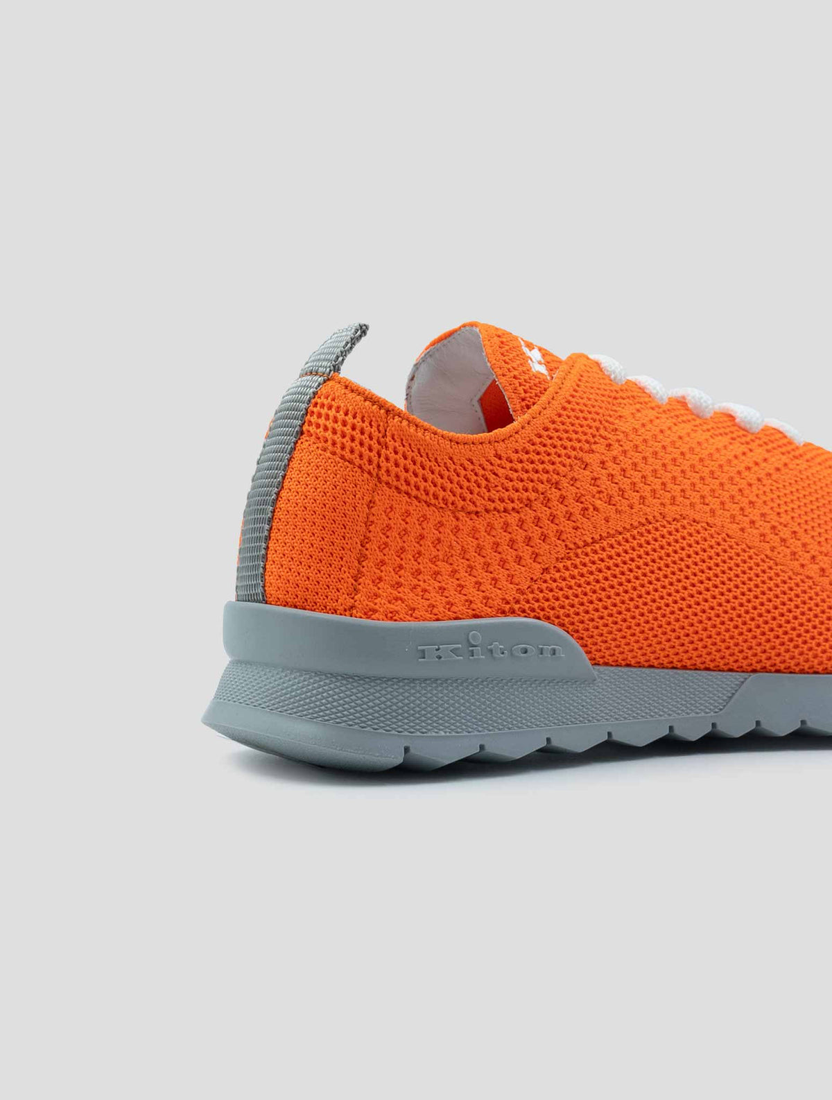 Kiton Orange Cotton Ea Sneakers 4