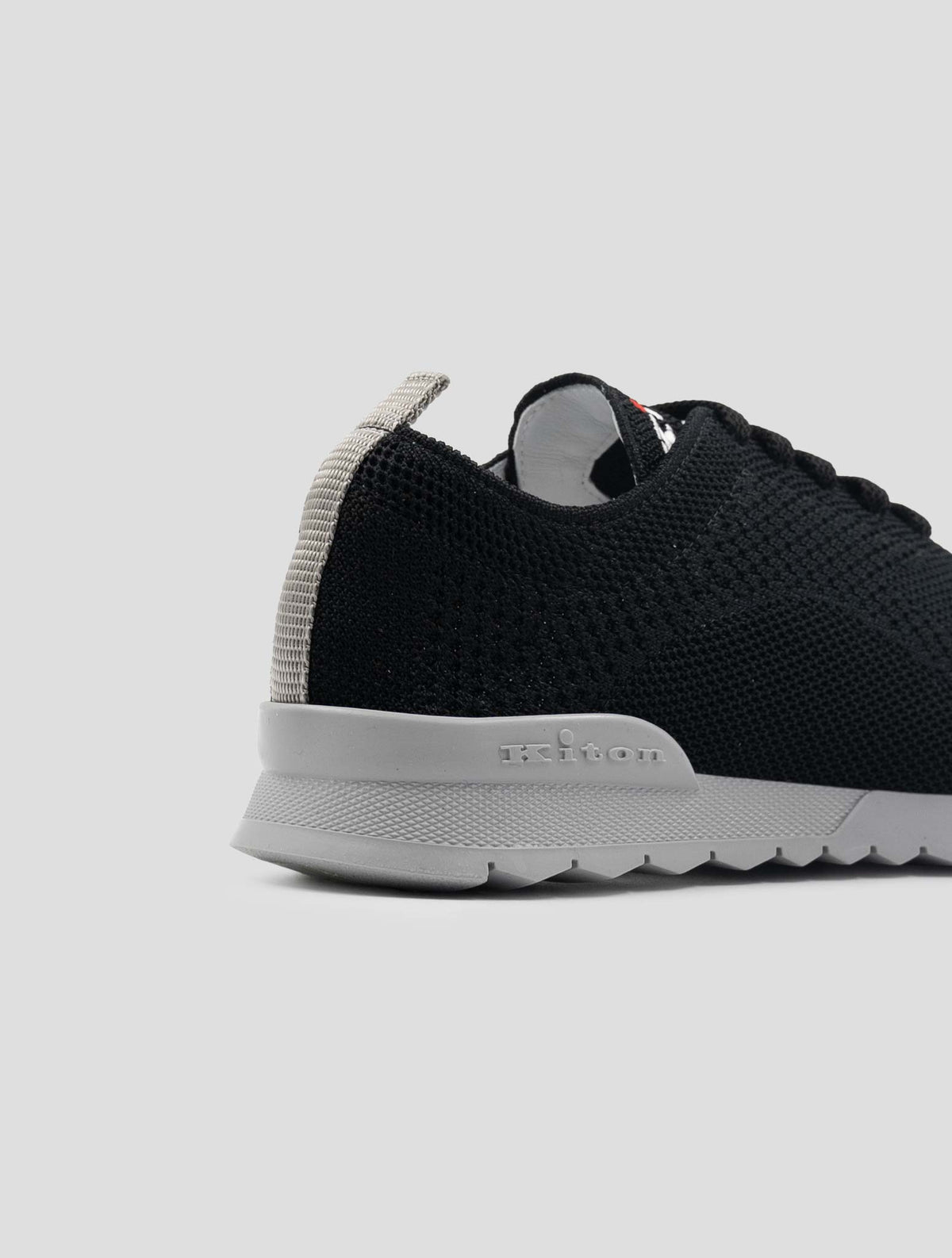 Kiton Black Cotton Ea Sneakers 4