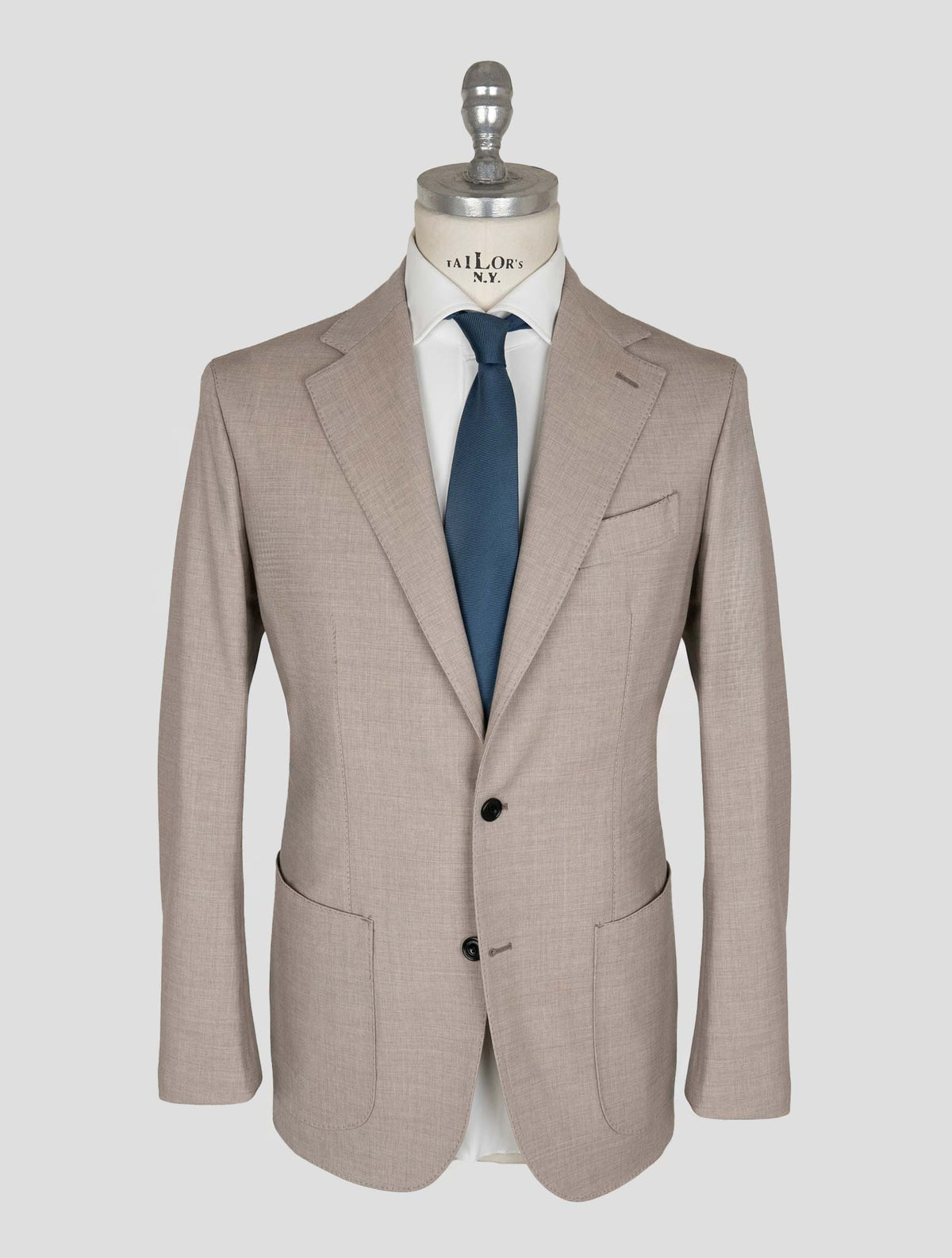 Sartorio Napoli Taupe Virgin Wool Ea Pa Suit 1