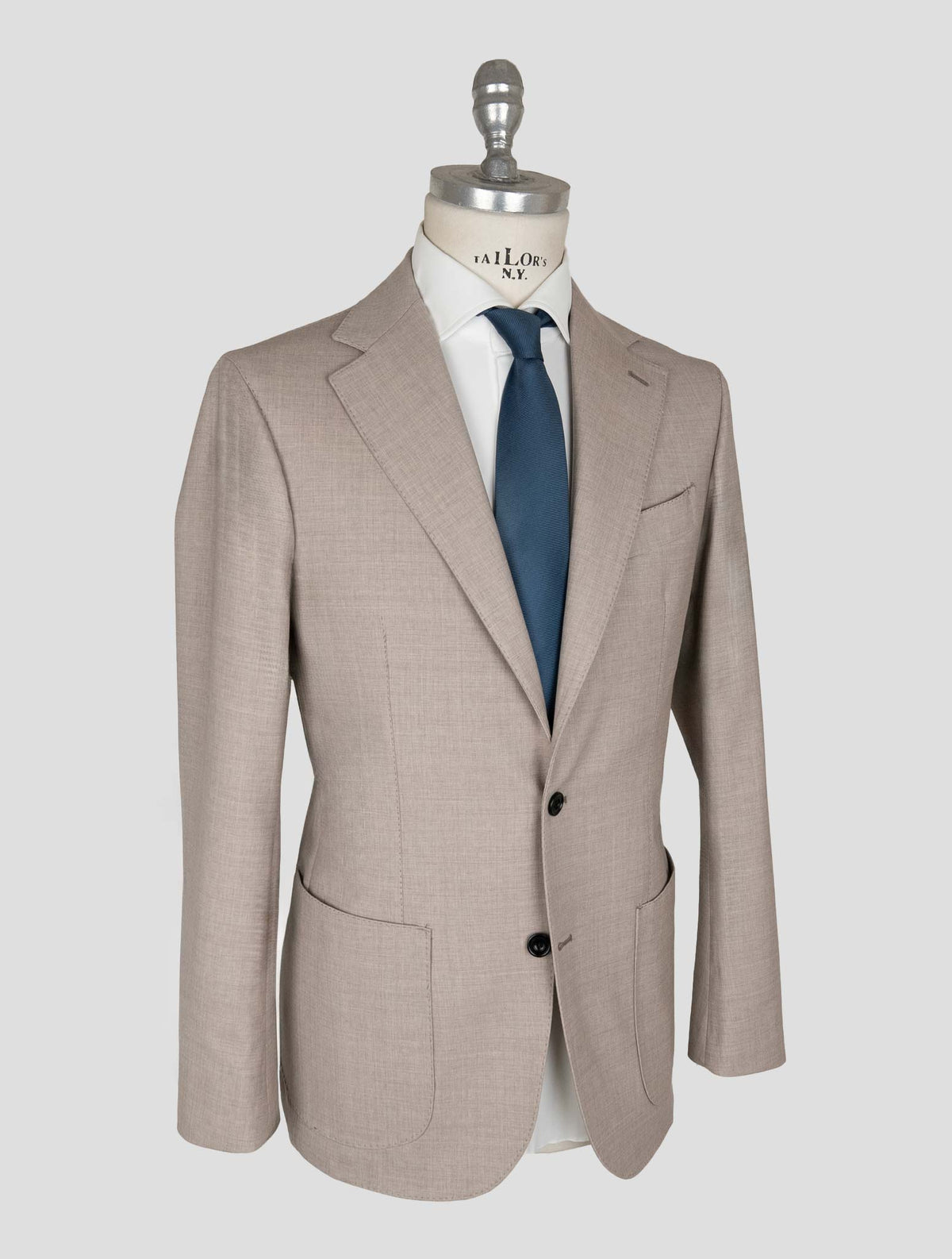 Sartorio Napoli Taupe Virgin Wool Ea Pa Suit 2