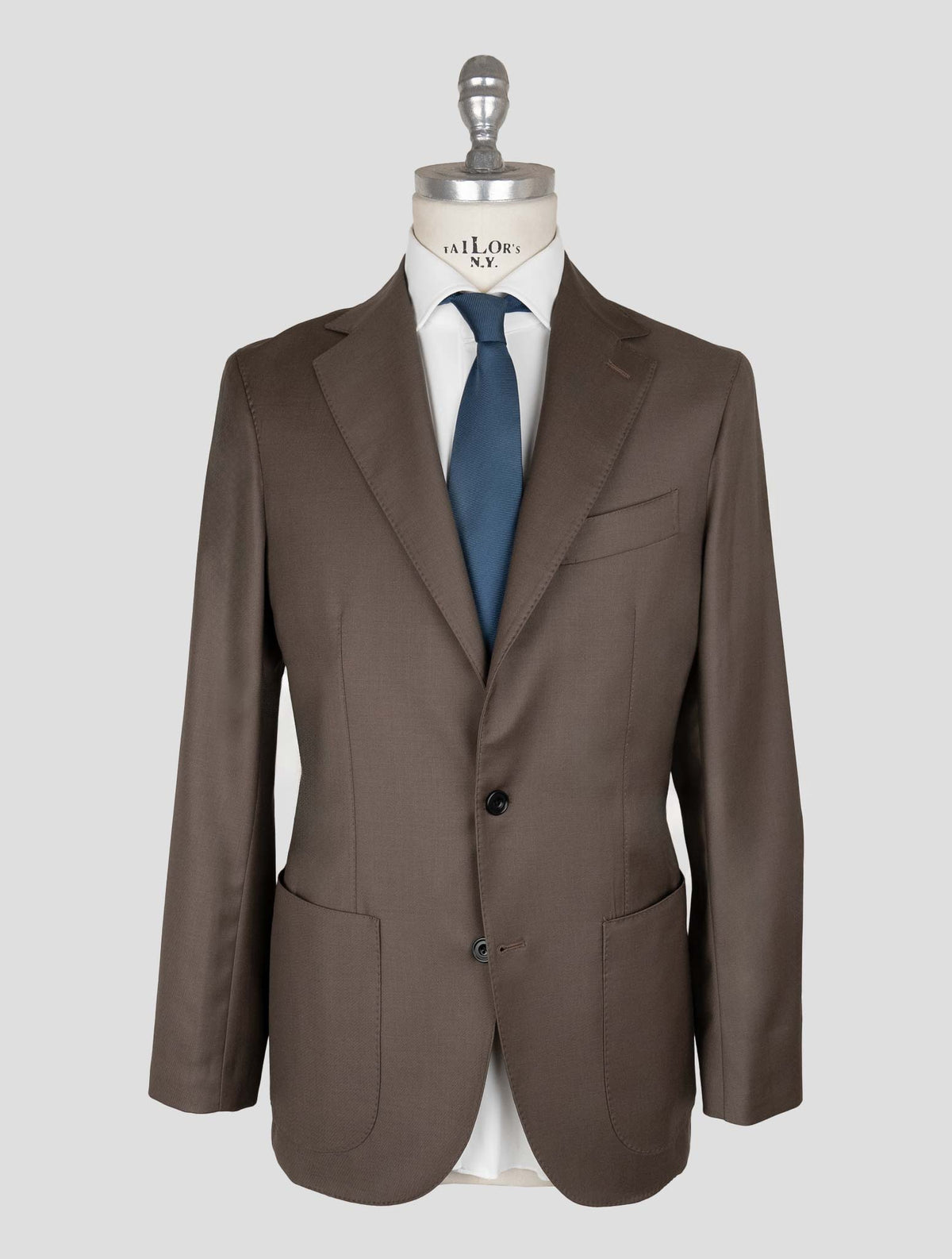 Sartorio Napoli Brown Virgin Wool Suit 1