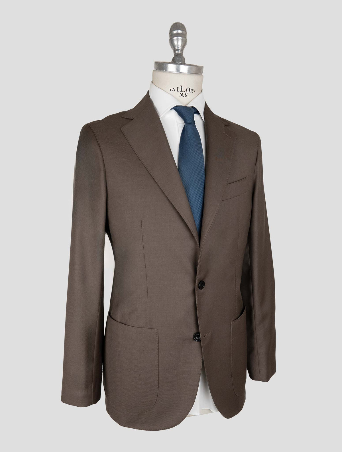 Sartorio Napoli Brown Virgin Wool Suit 2