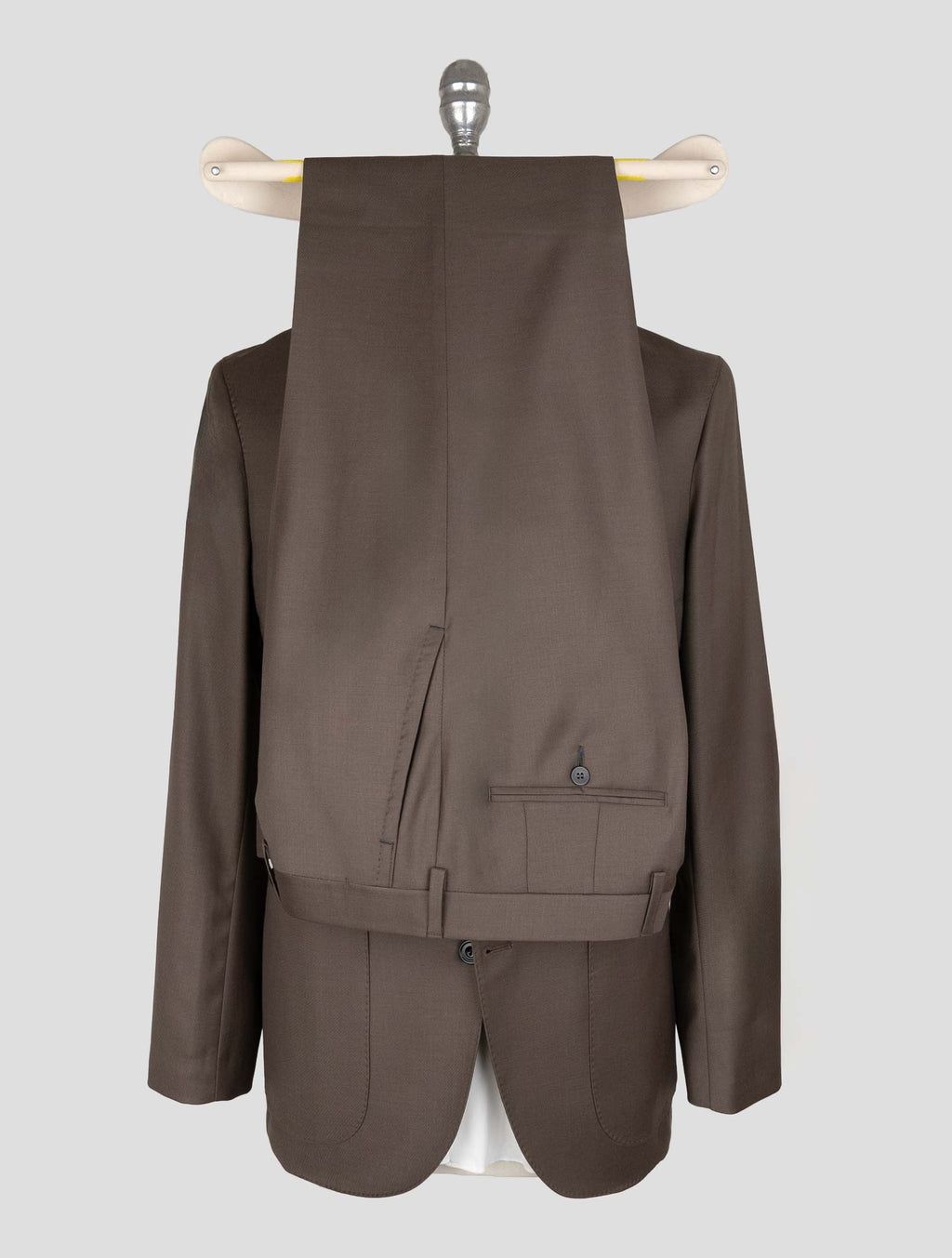 Sartorio Napoli Brown Virgin Wool Suit 4