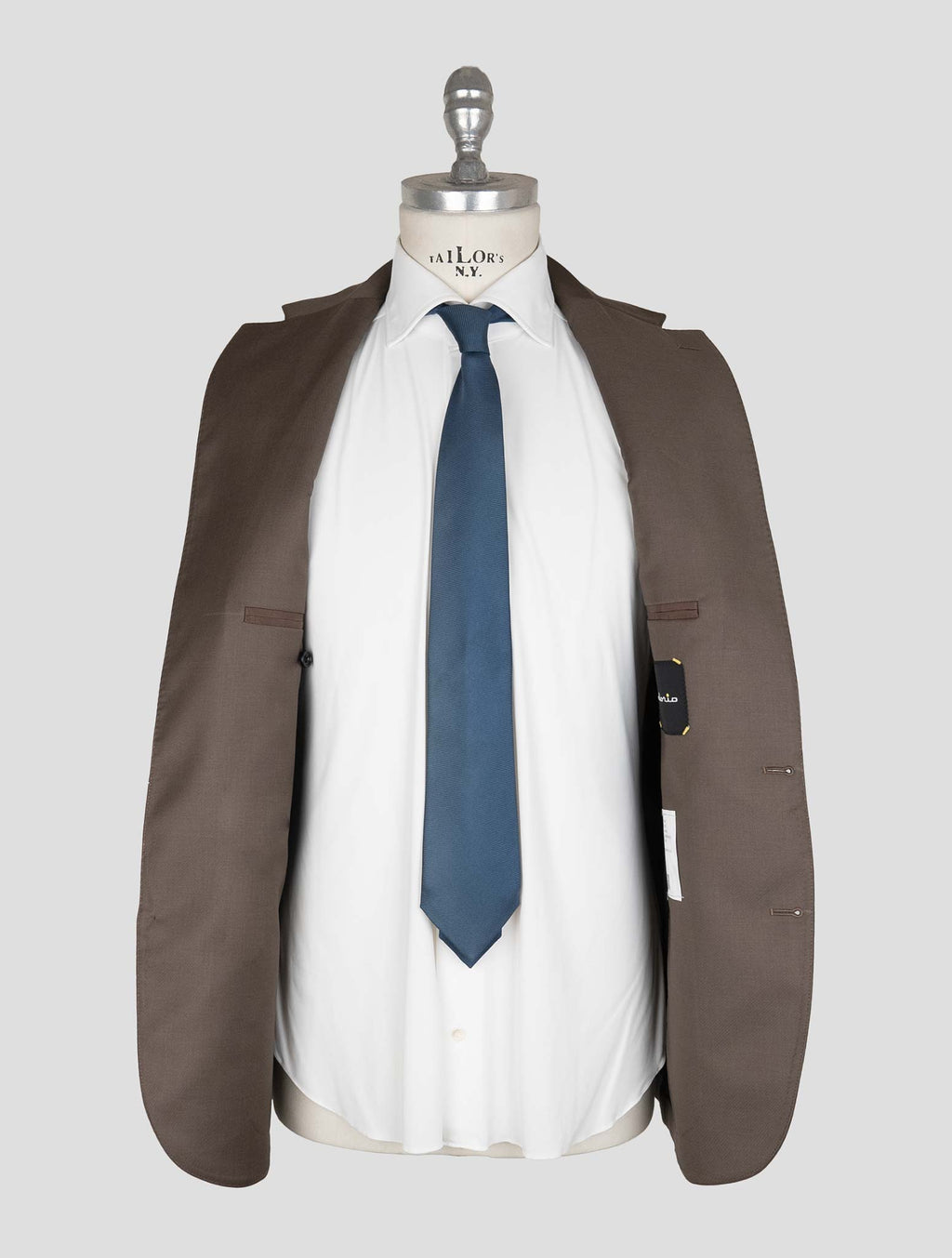 Sartorio Napoli Brown Virgin Wool Suit 7