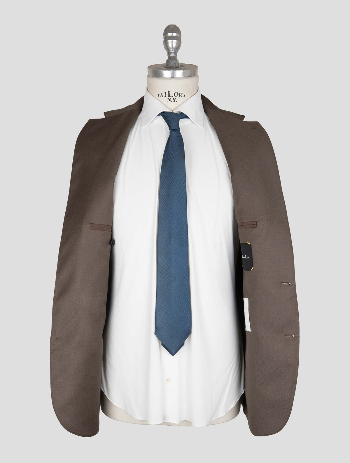 Sartorio Napoli Brown Virgin Wool Suit 7