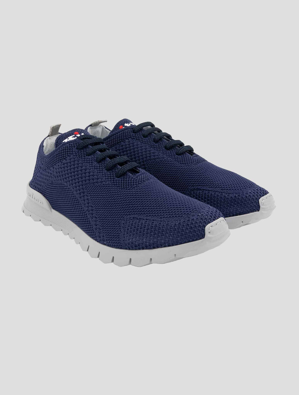 Kiton Blue Cotton Ea Sneakers 1
