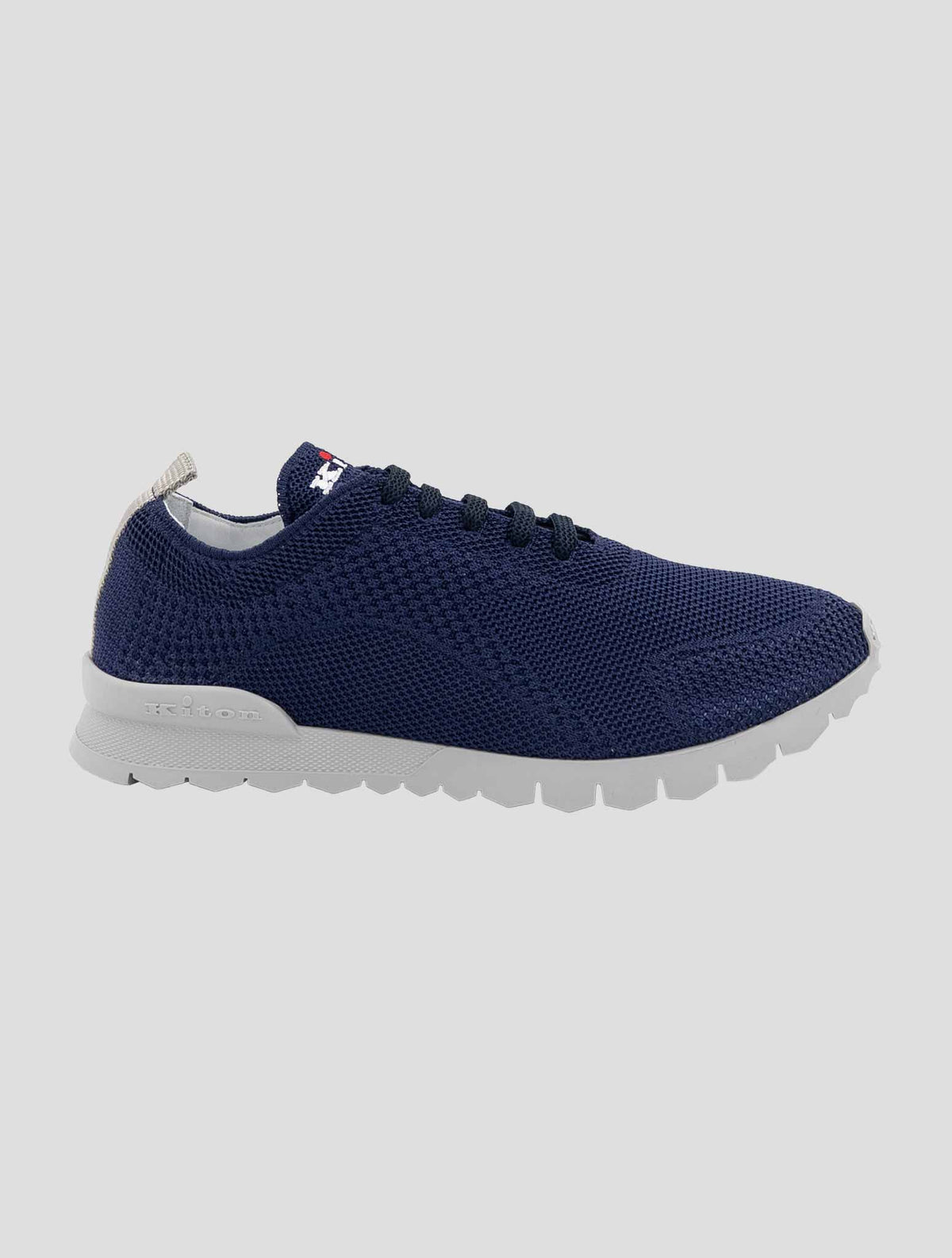 Kiton Blue Cotton Ea Sneakers 3