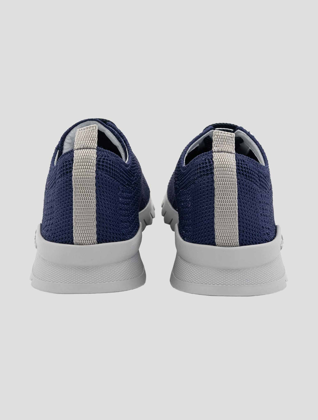 Kiton Blue Cotton Ea Sneakers 4