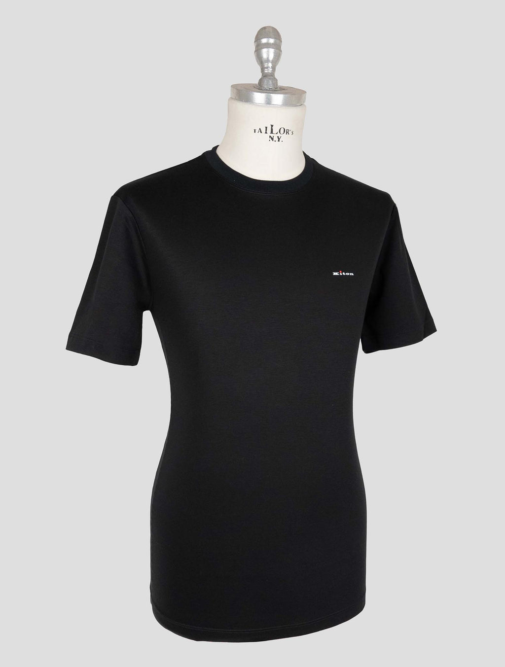 Kiton Black Cotton T-shirt 2