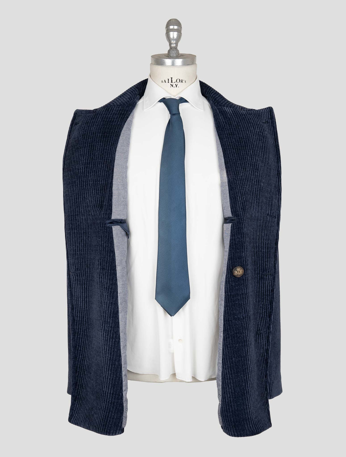 Giampaolo Blue Pl Ea Velvet Coat 6