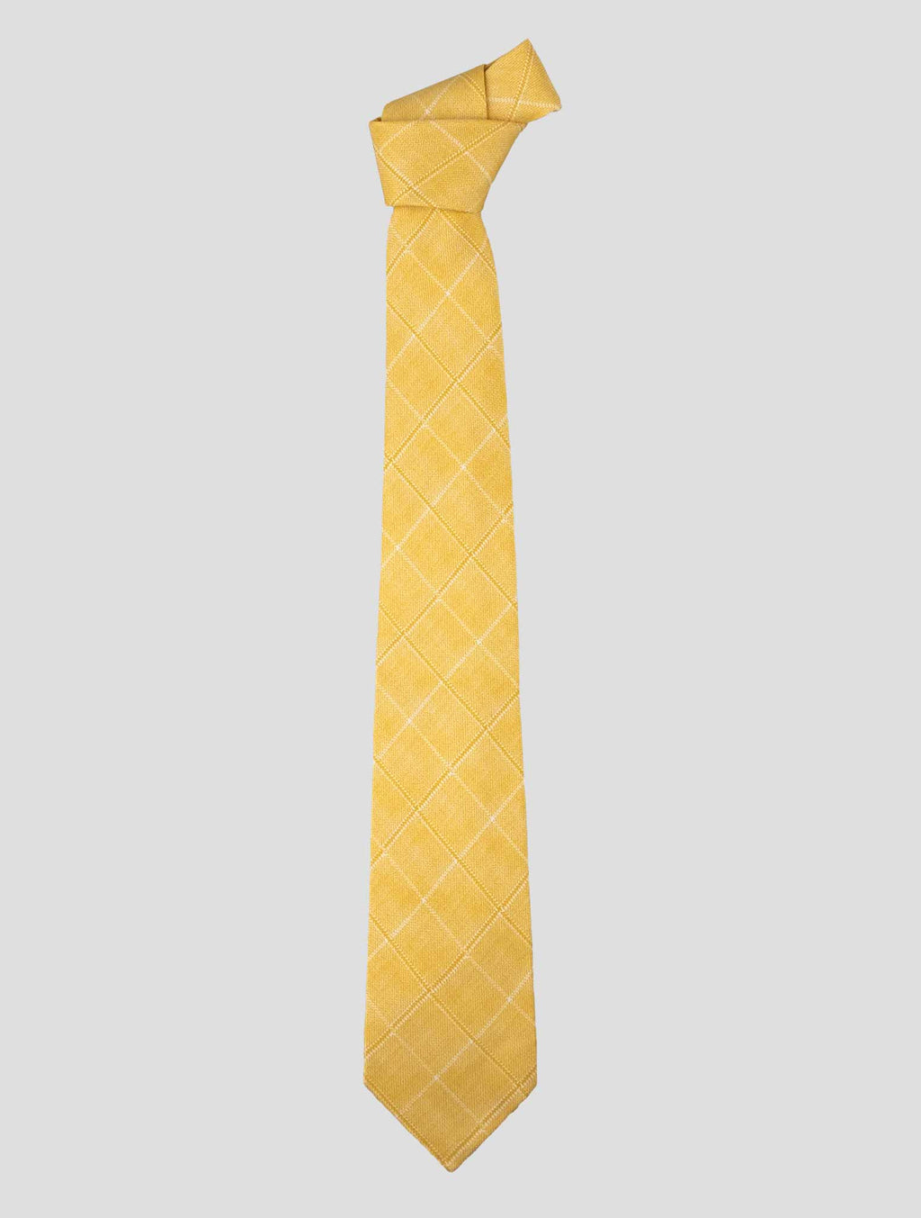 Kiton Yellow Silk Tie 1