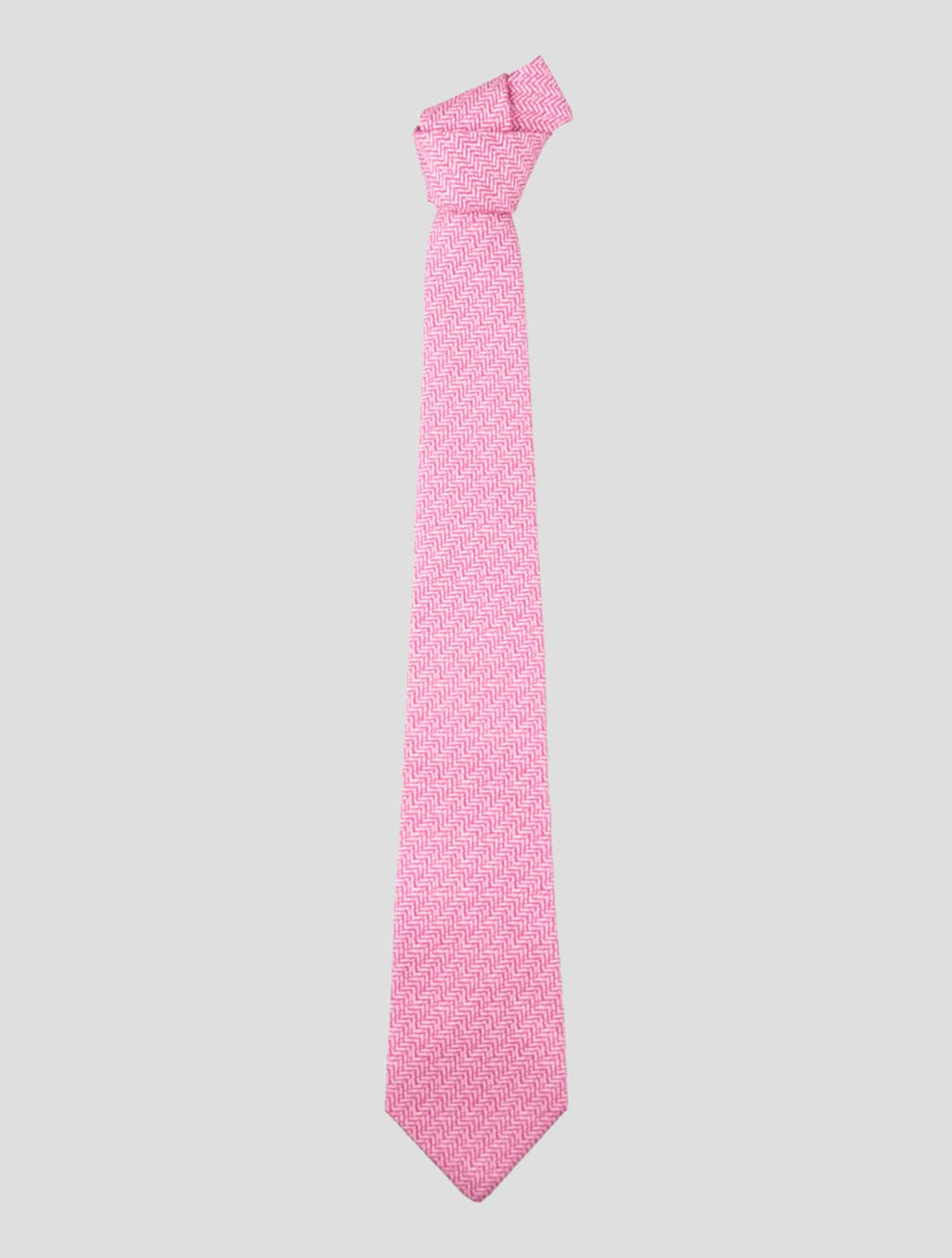 Kiton Violet White Silk Tie 1