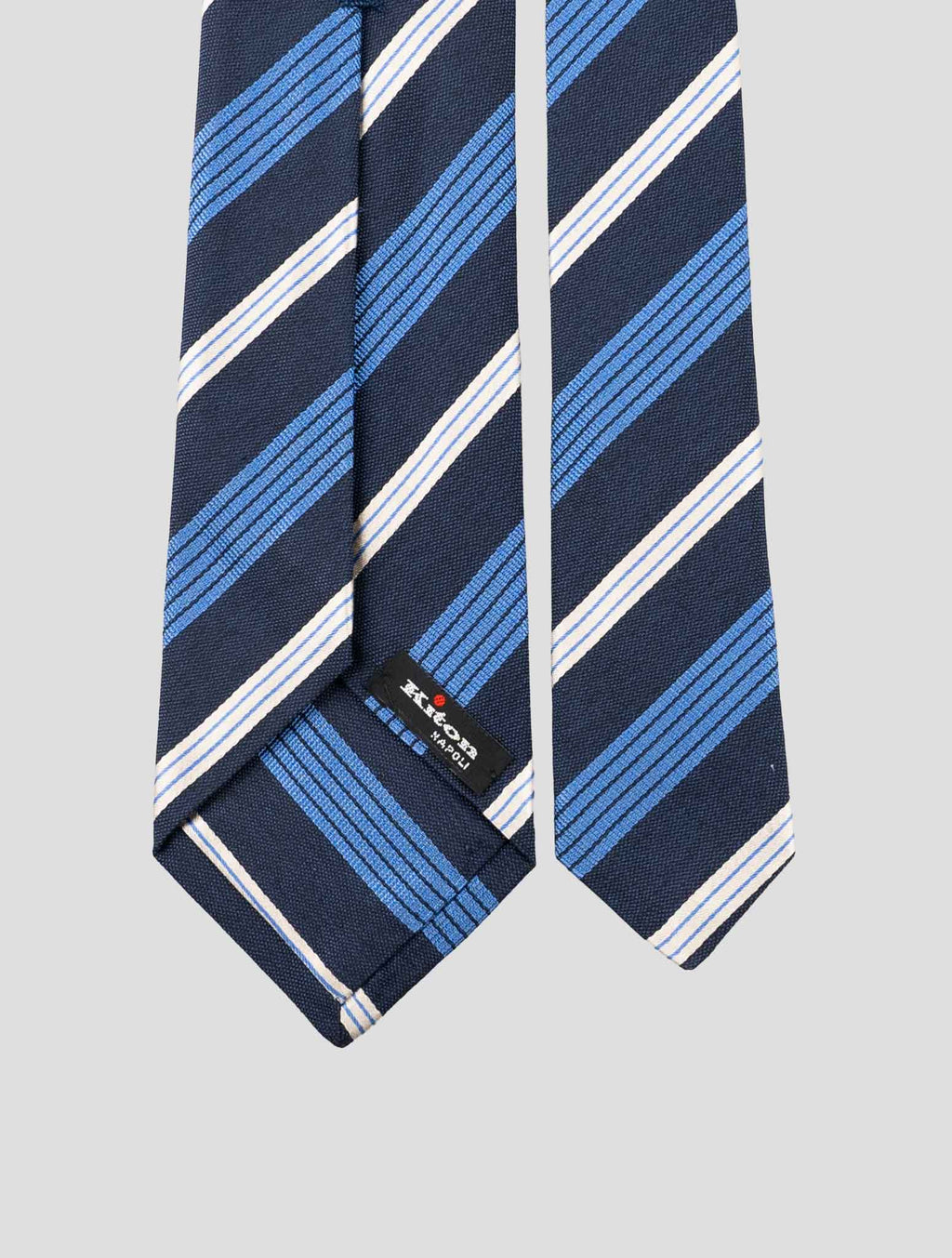 Kiton Multicolor Silk Cotton Tie 3