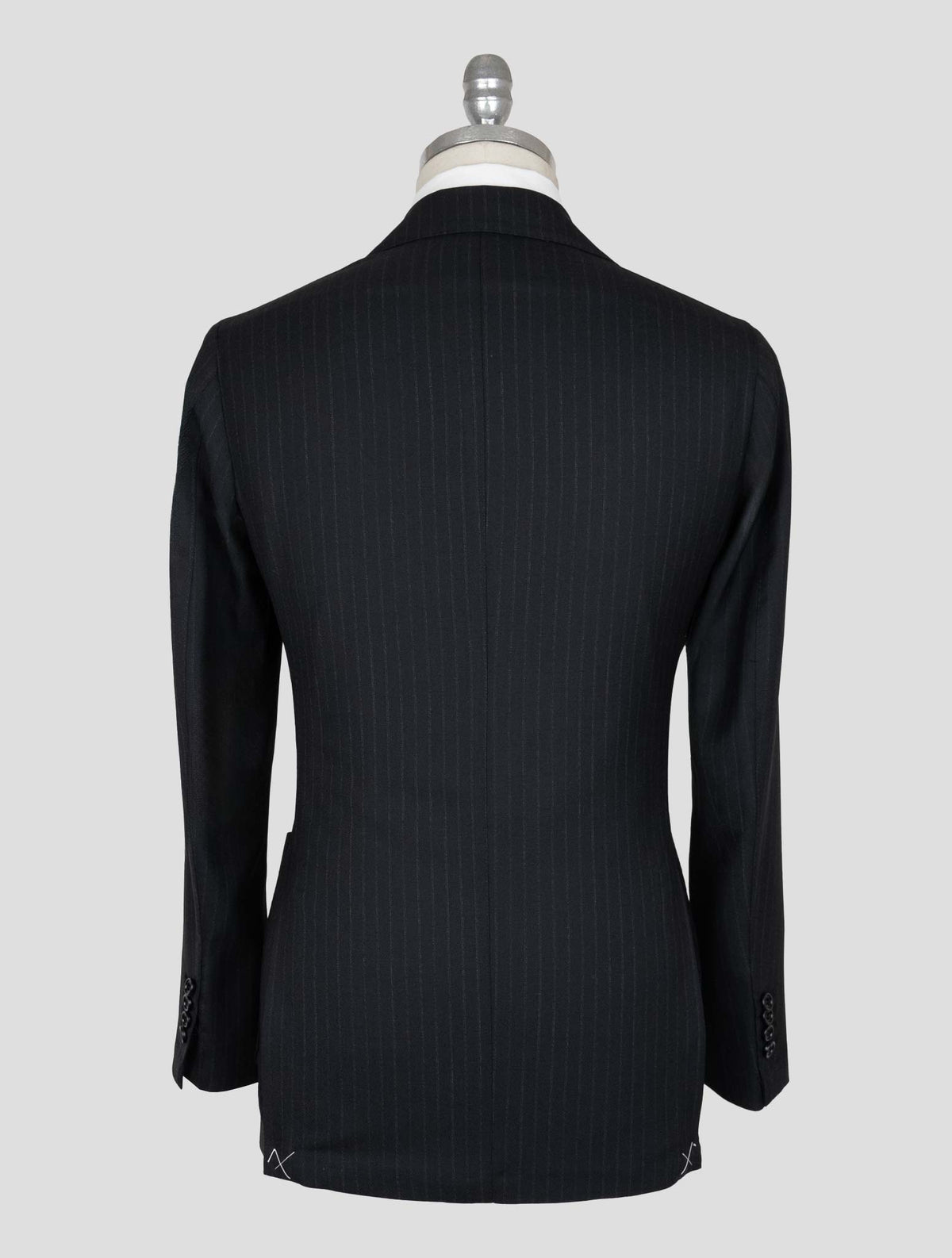 Sartorio Napoli Black Virgin Wool Suit 3
