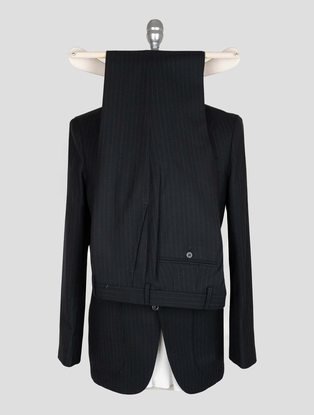 Sartorio Napoli Black Virgin Wool Suit 4