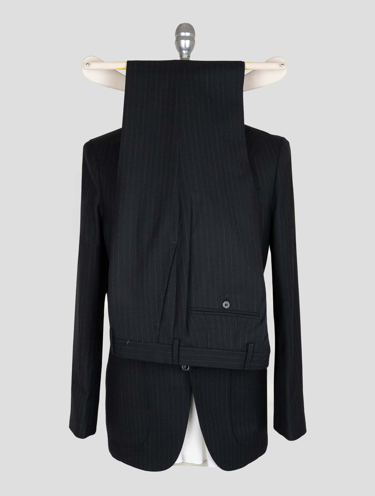 Sartorio Napoli Black Virgin Wool Suit 4