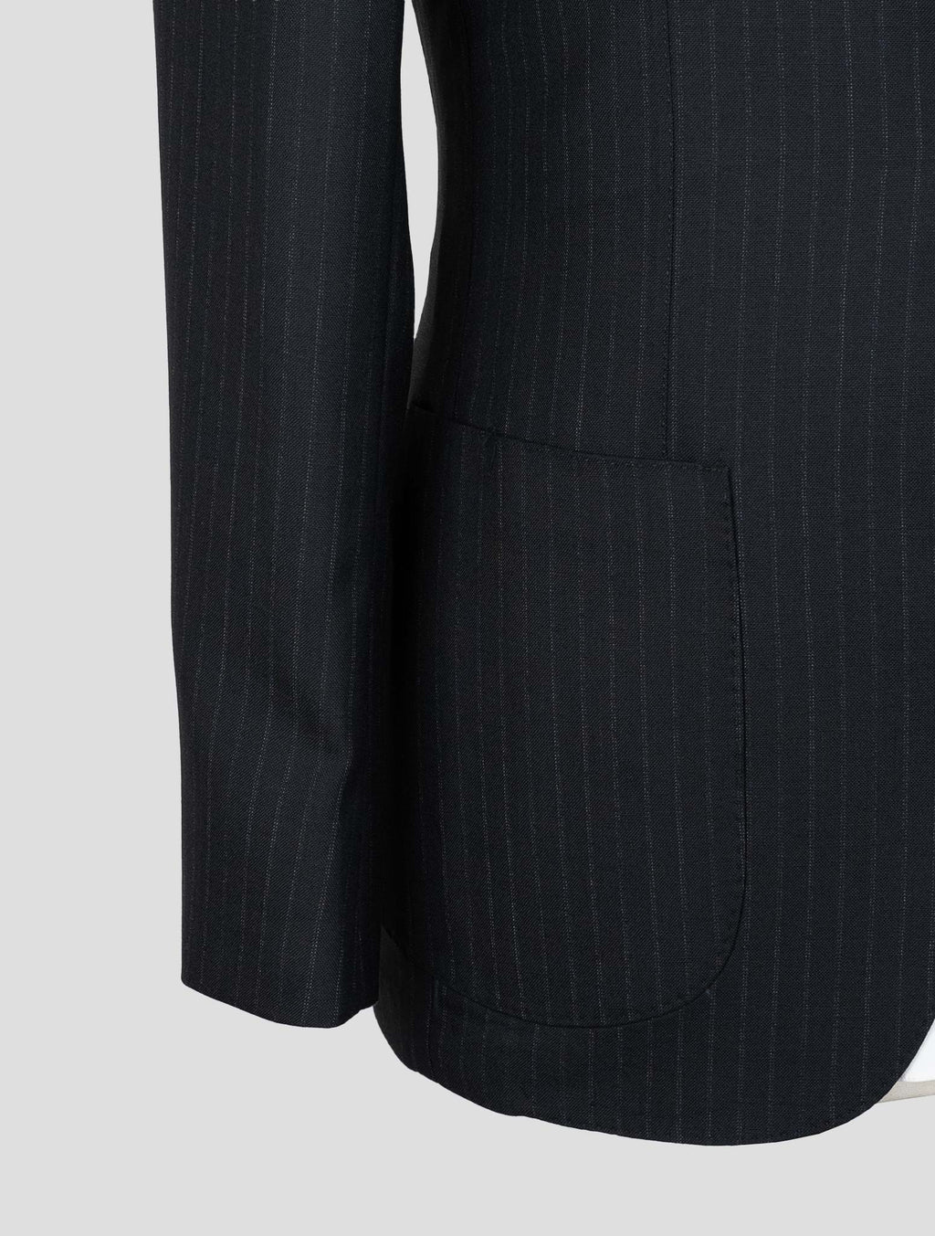 Sartorio Napoli Black Virgin Wool Suit 5