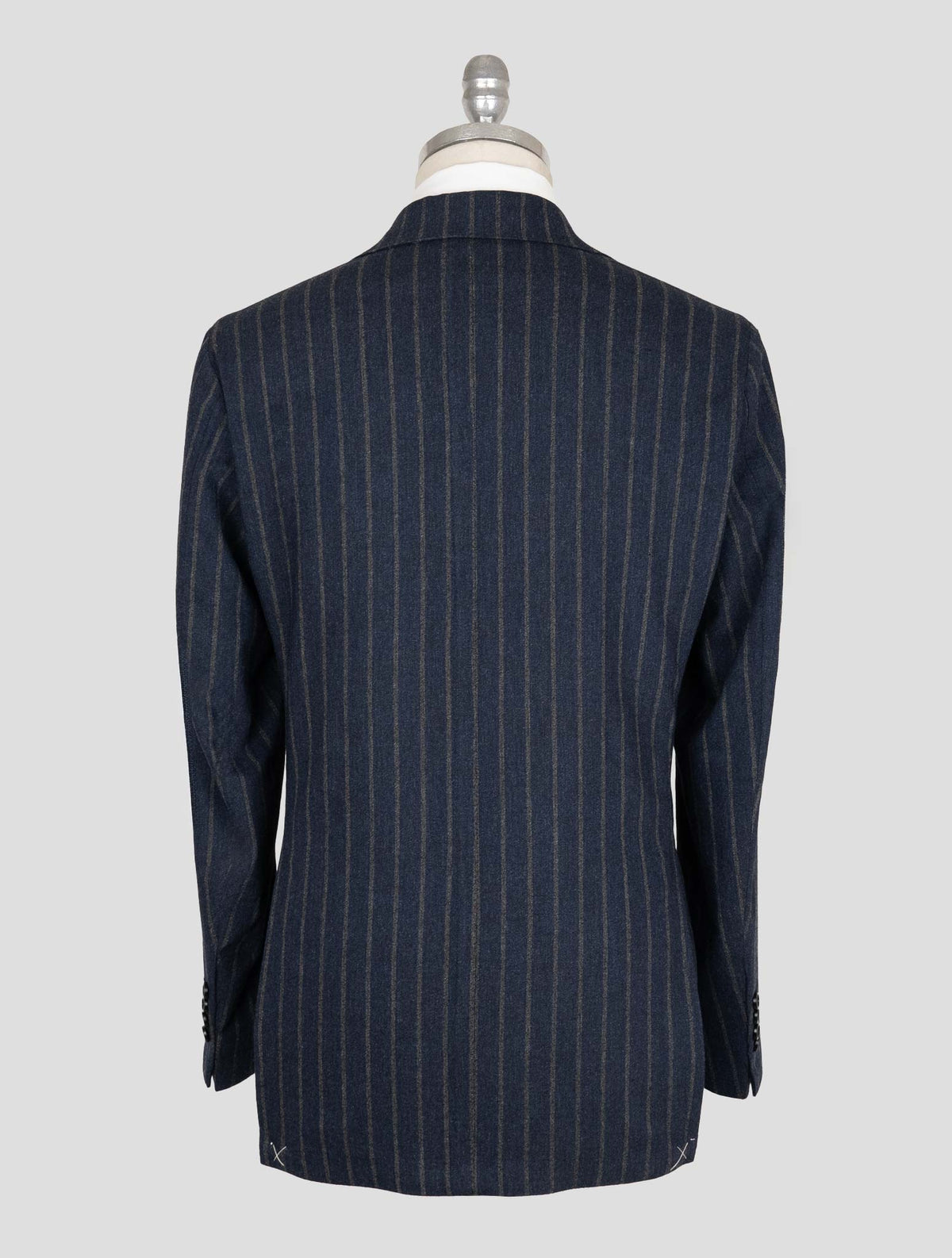 Sartorio Napoli Blue Gray Virgin Wool Pa Cashmere Ea Suit 3