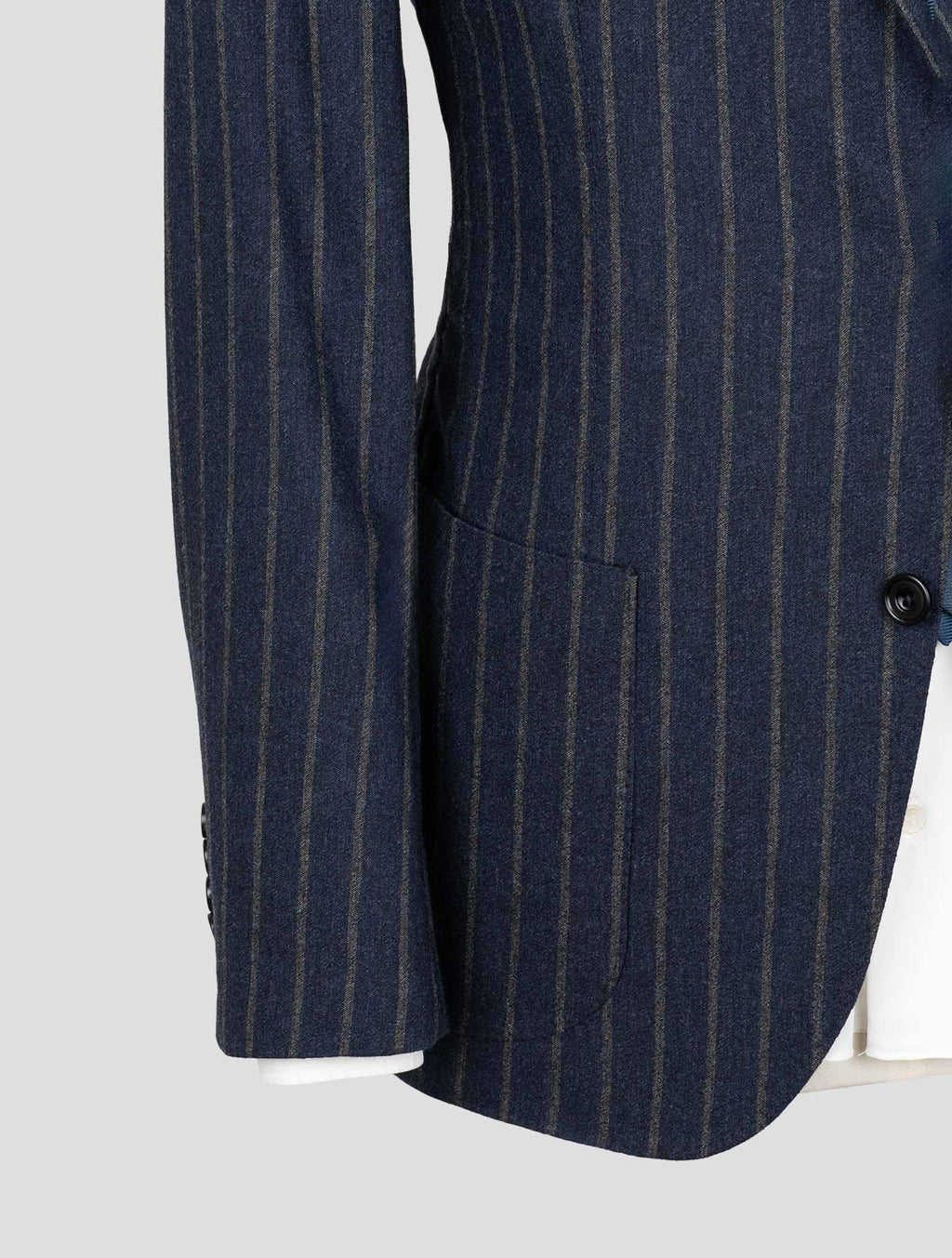 Sartorio Napoli Blue Gray Virgin Wool Pa Cashmere Ea Suit 6