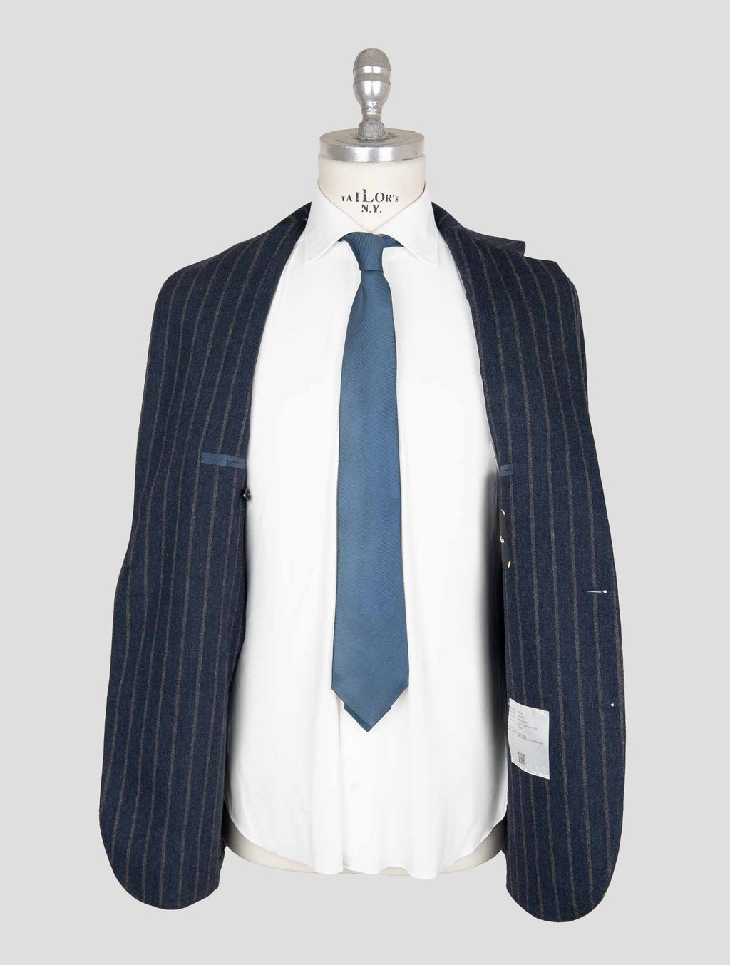 Sartorio Napoli Blue Gray Virgin Wool Pa Cashmere Ea Suit 7