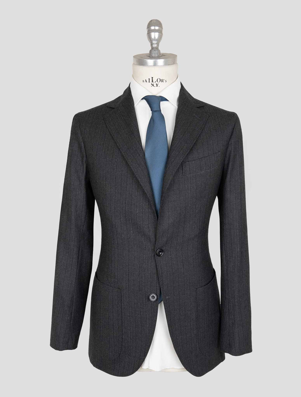 Sartorio Napoli Dark Gray Virgin Wool Ea Suit 1