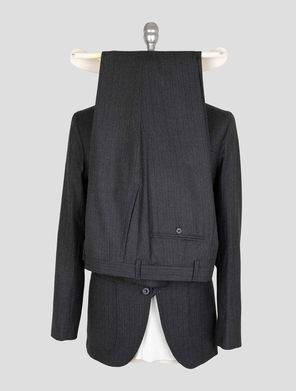 Sartorio Napoli Dark Gray Virgin Wool Ea Suit 3