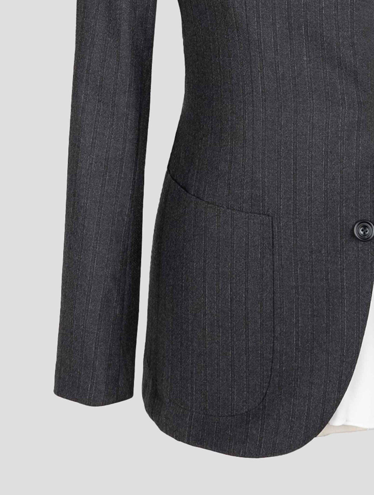 Sartorio Napoli Dark Gray Virgin Wool Ea Suit 5