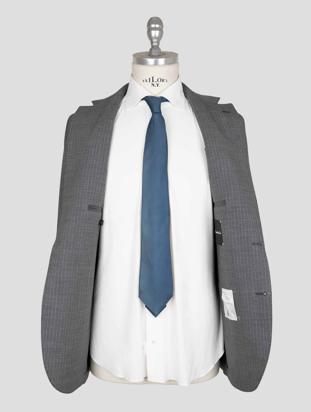 Sartorio Napoli  Gray Virgin Wool Ea Suit 7