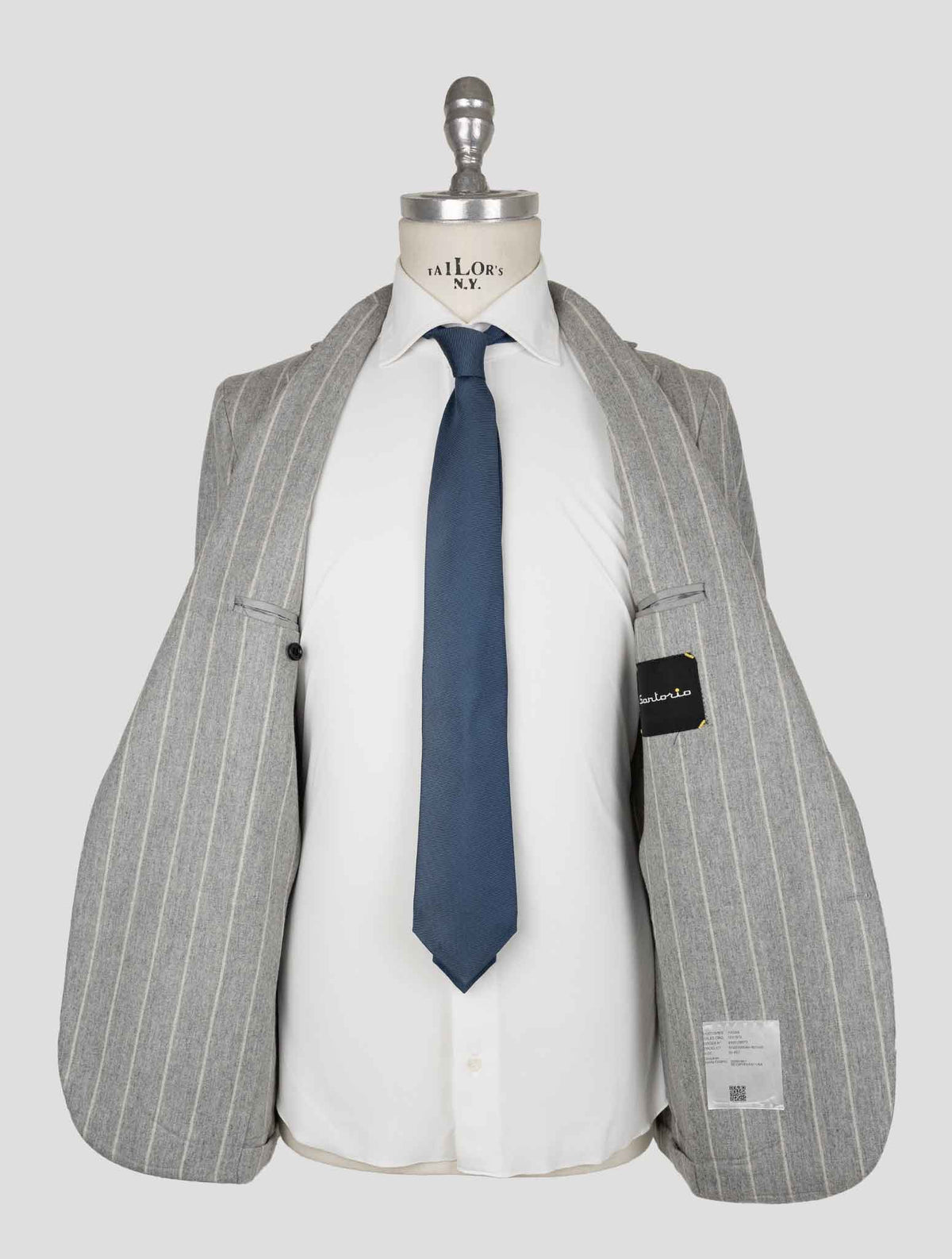 Sartorio Napoli  Gray Virgin Wool Pa Ea Suit 7