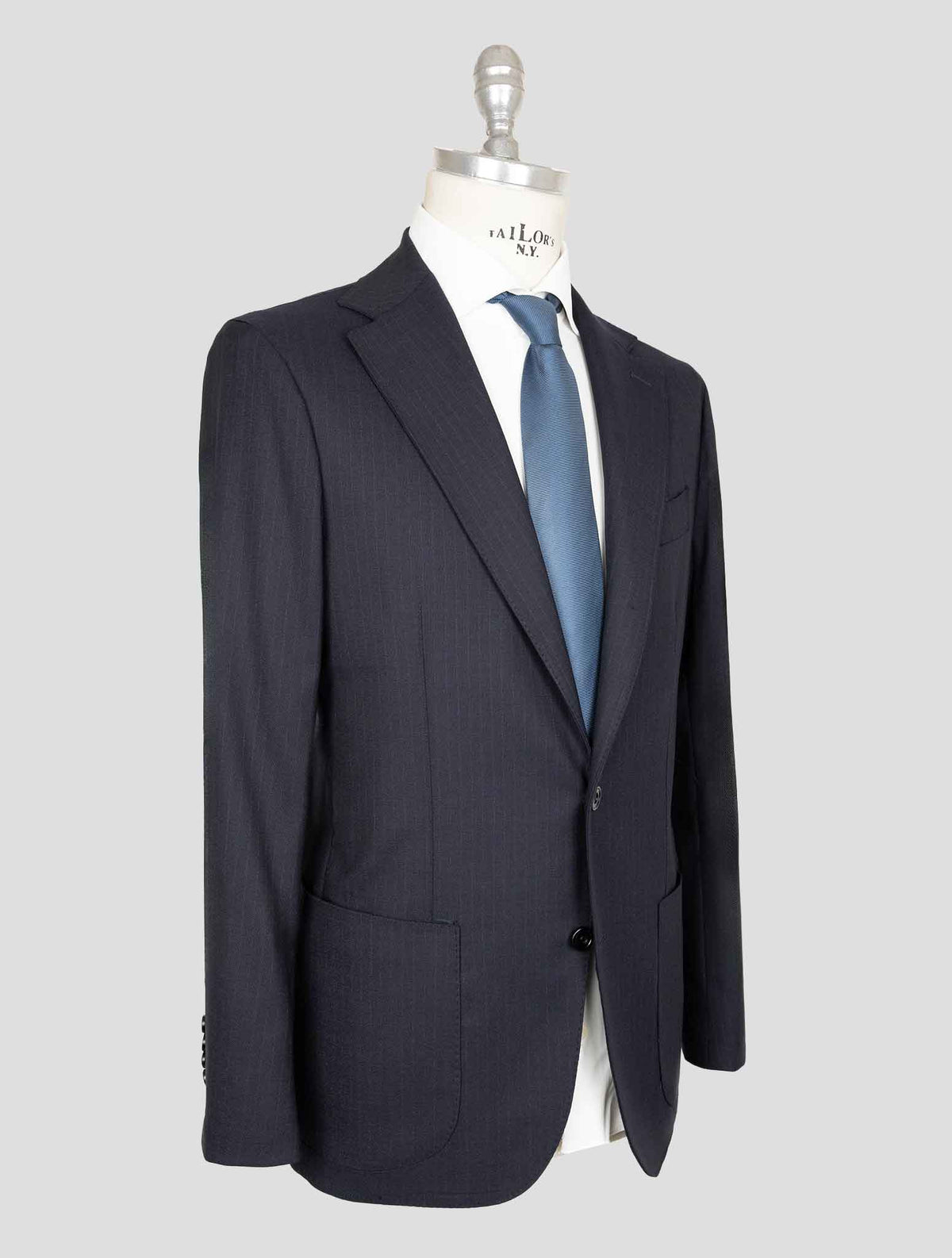 Sartorio Napoli  Dark Blue Virgin Wool Ea Suit 2