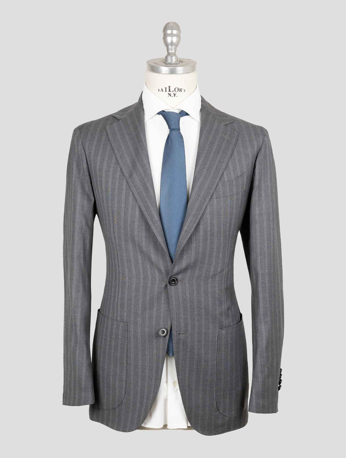 Sartorio Napoli  Gray Virgin Wool 140'S Cashmere Ea Suit 1