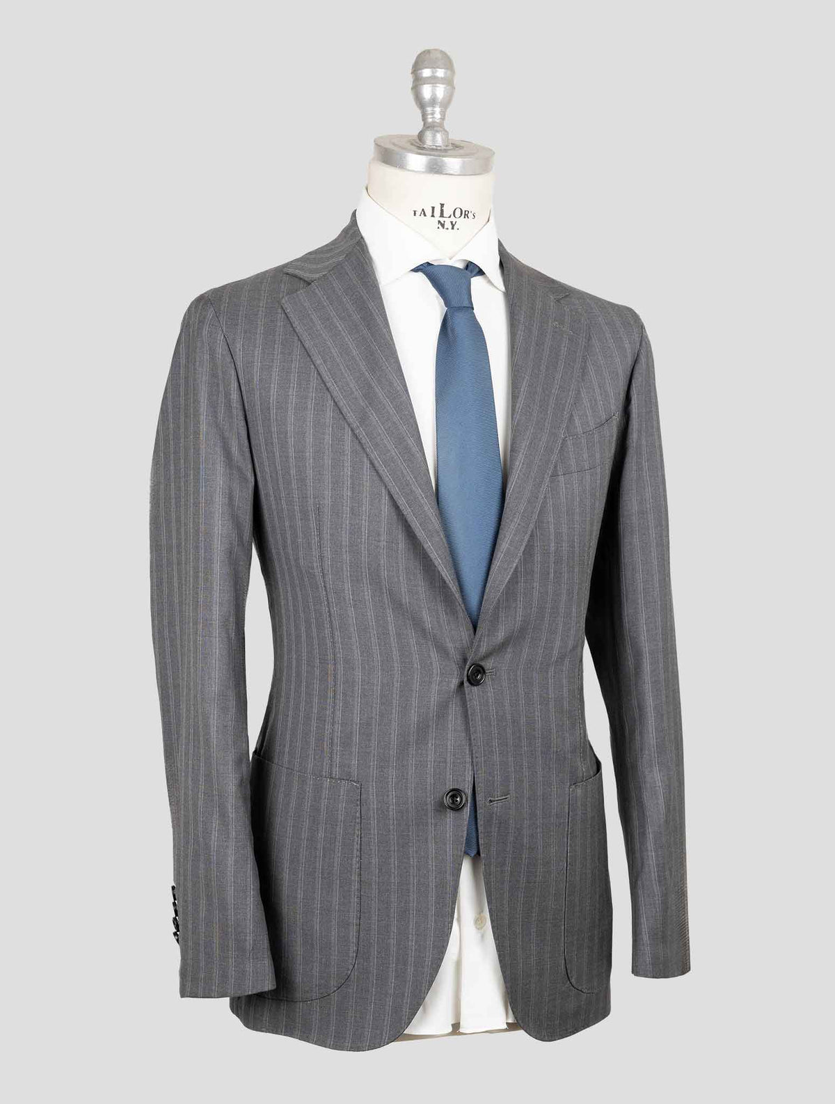 Sartorio Napoli  Gray Virgin Wool 140'S Cashmere Ea Suit 2