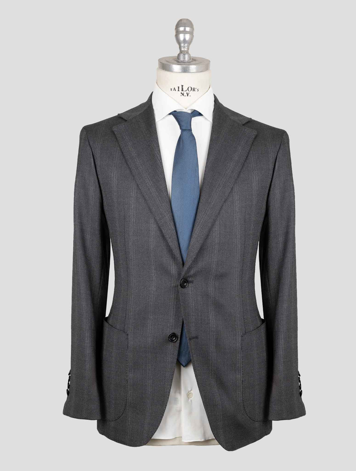 Sartorio Napoli Gray Virgin Wool Ea Suit 1