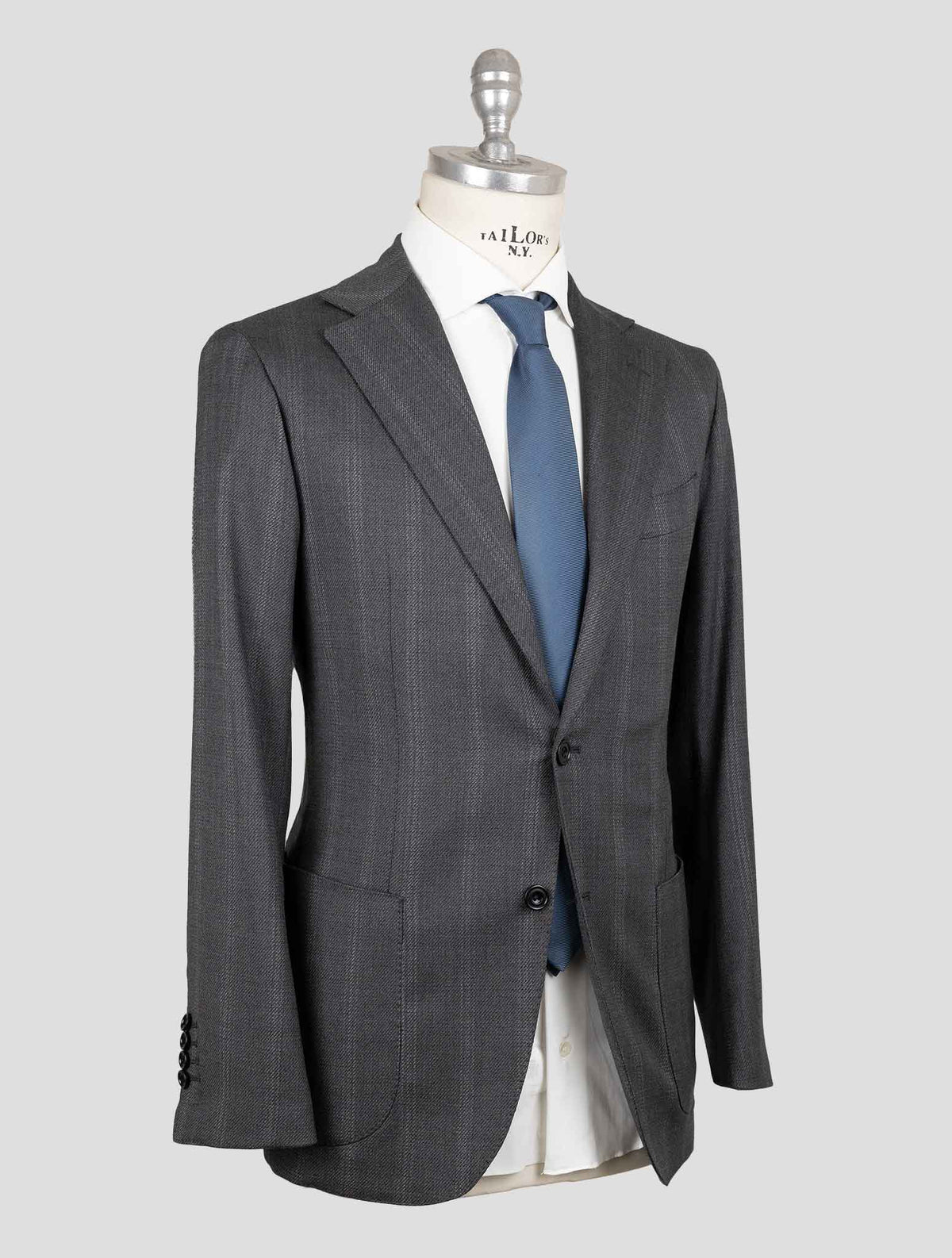 Sartorio Napoli Gray Virgin Wool Ea Suit 2