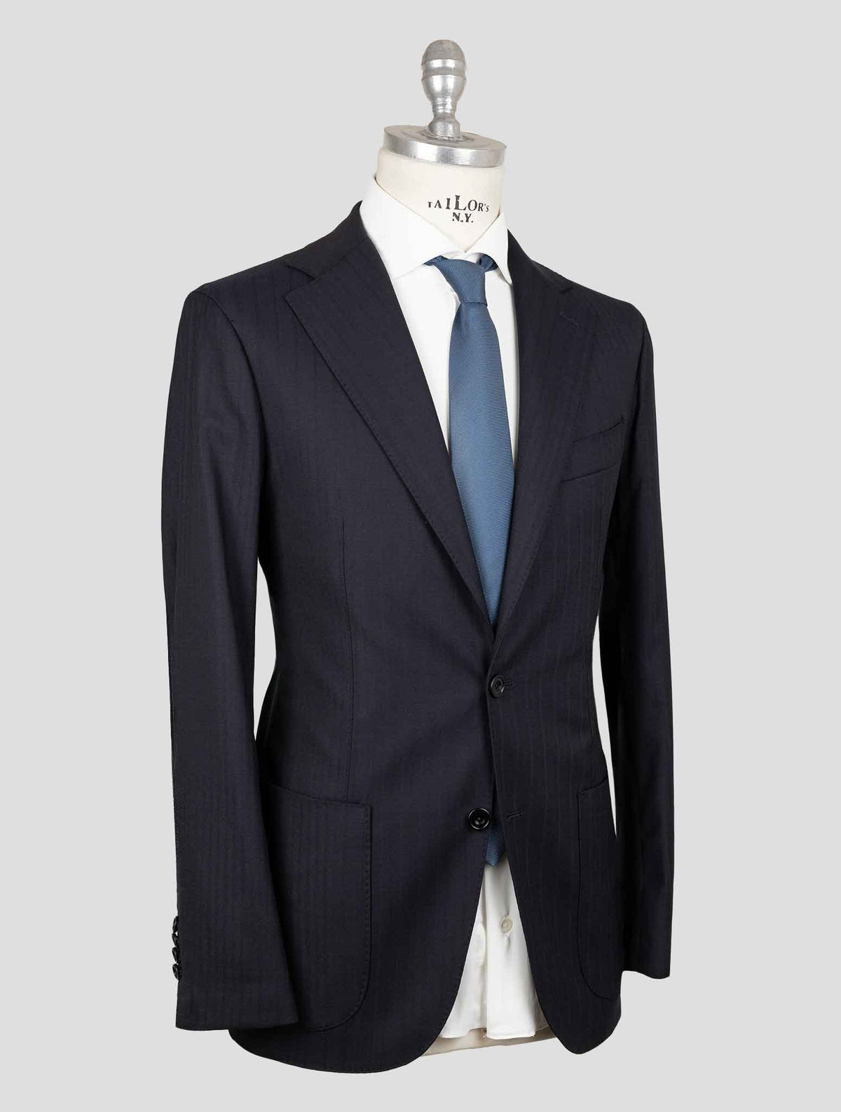 Sartorio Napoli Blue Virgin Wool Ea Suit 2
