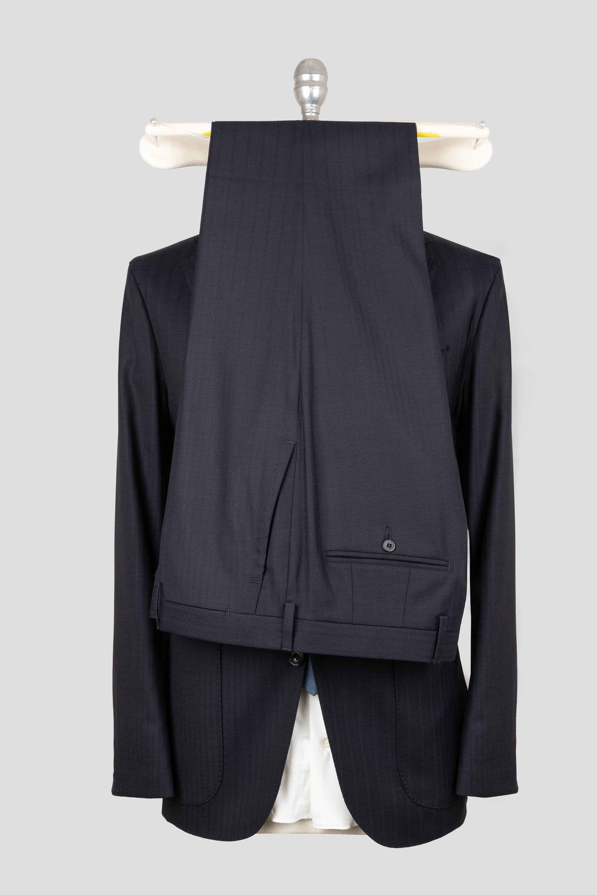 Sartorio Napoli Blue Virgin Wool Ea Suit 4