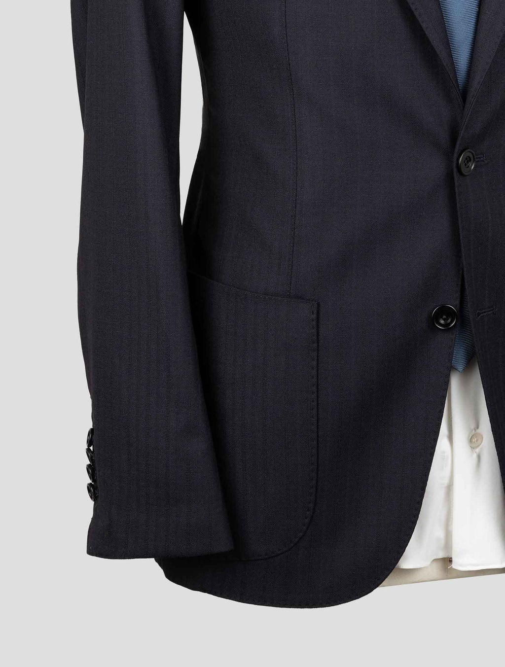 Sartorio Napoli Blue Virgin Wool Ea Suit 5