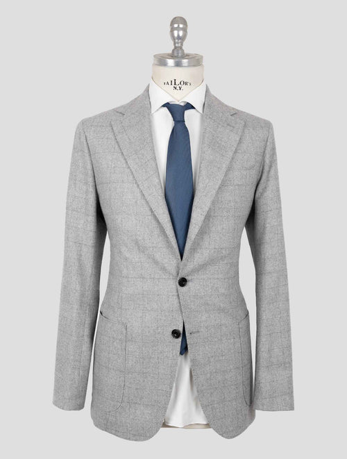Sartorio Napoli Gray Virgin Wool Cashmere Ea Suit 1