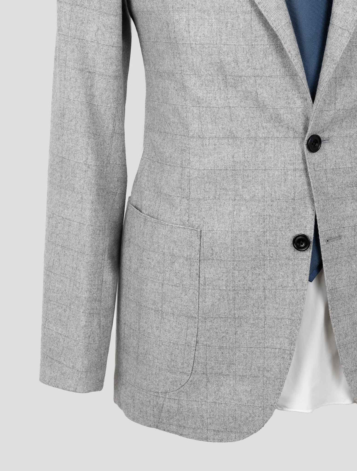 Sartorio Napoli Gray Virgin Wool Cashmere Ea Suit 5
