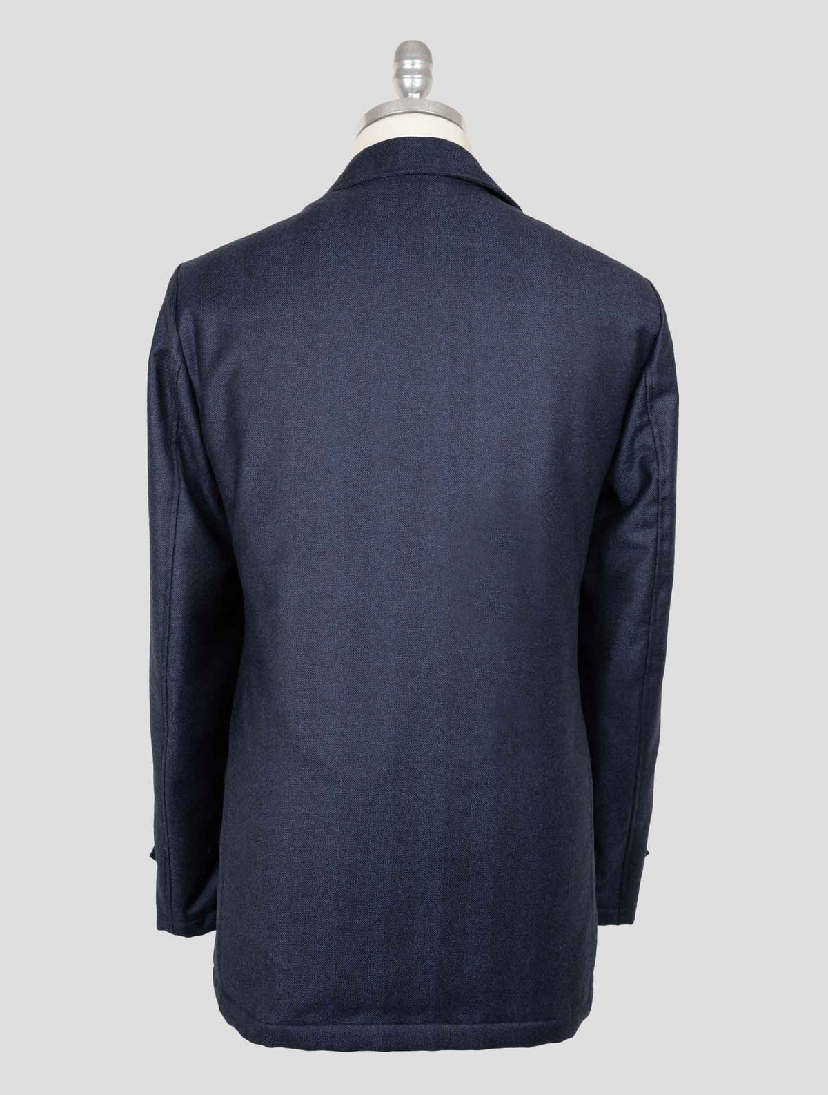 Luigi Borrelli Blue Virgin Wool Coat 3