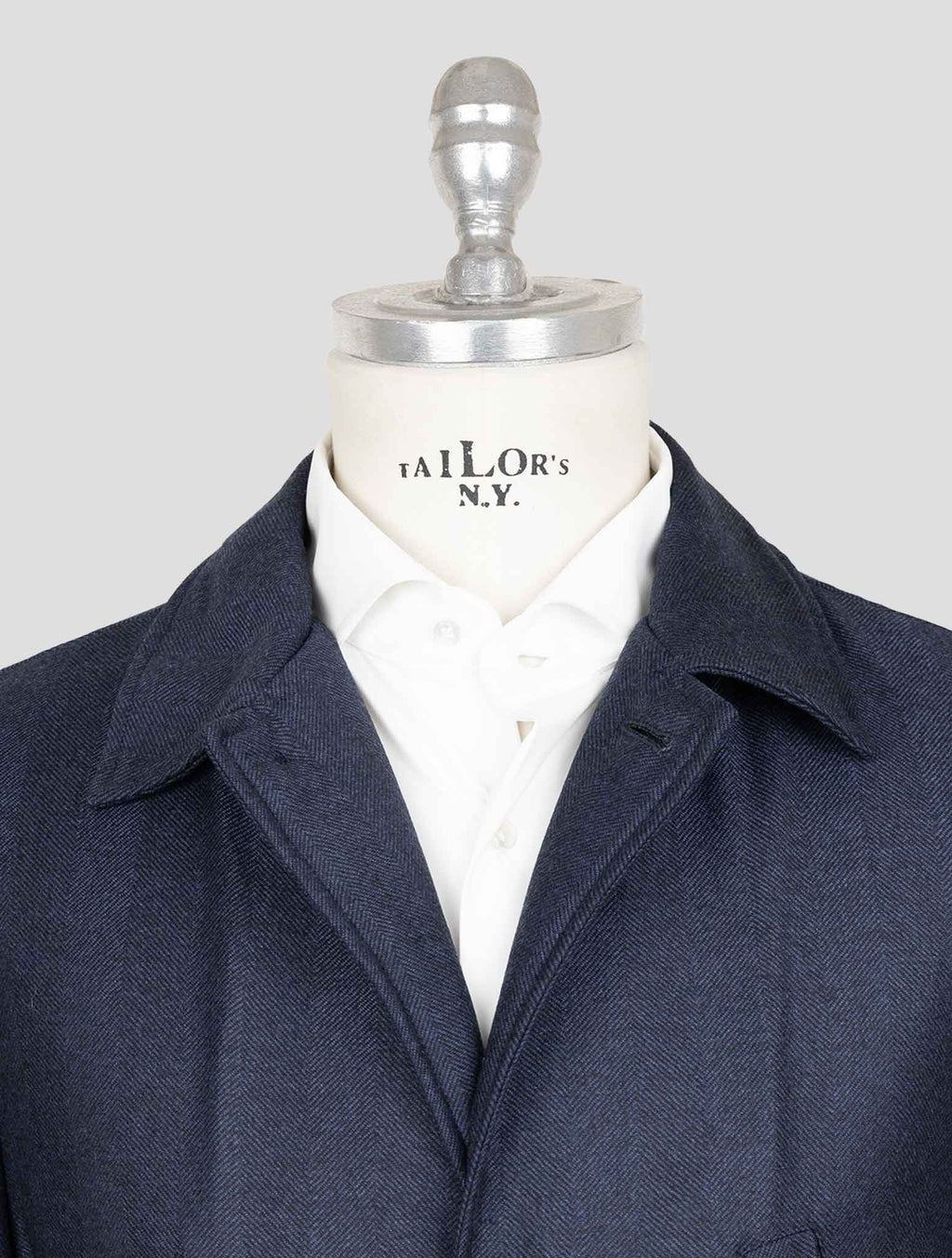 Luigi Borrelli Blue Virgin Wool Coat 4
