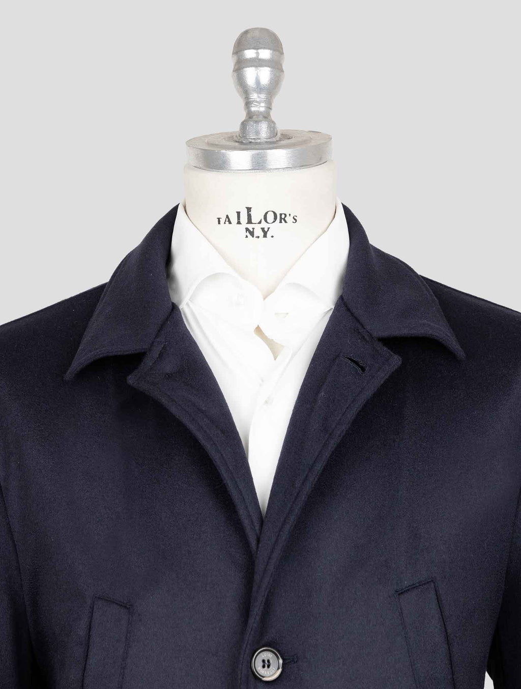 Luigi Borrelli Blue Cashmere Coat 4