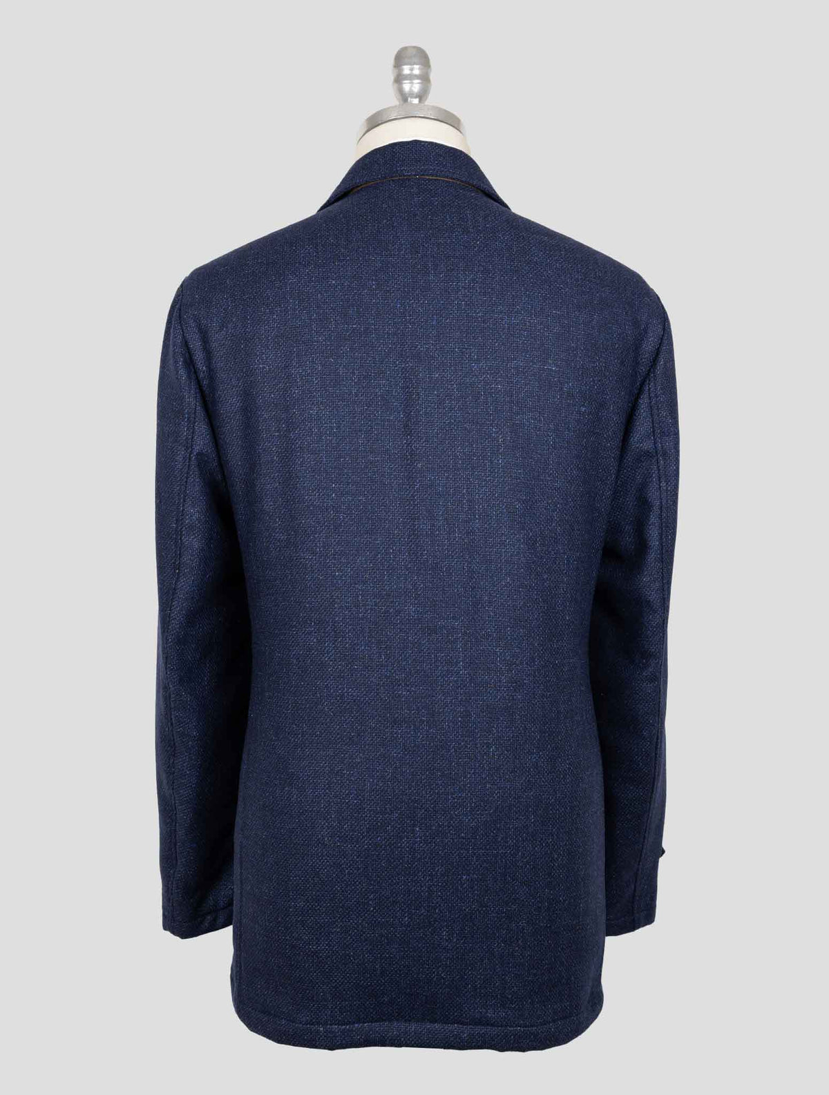 Luigi Borrelli Blue Virgin Wool Cashmere Coat 3