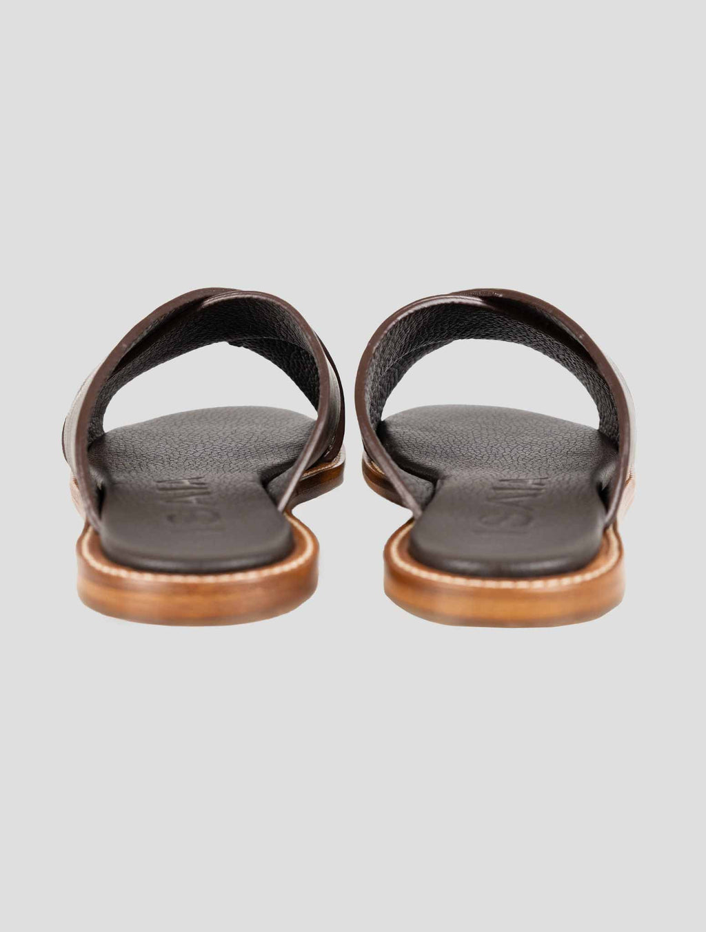 Isaia Brown Leather Sandals 4