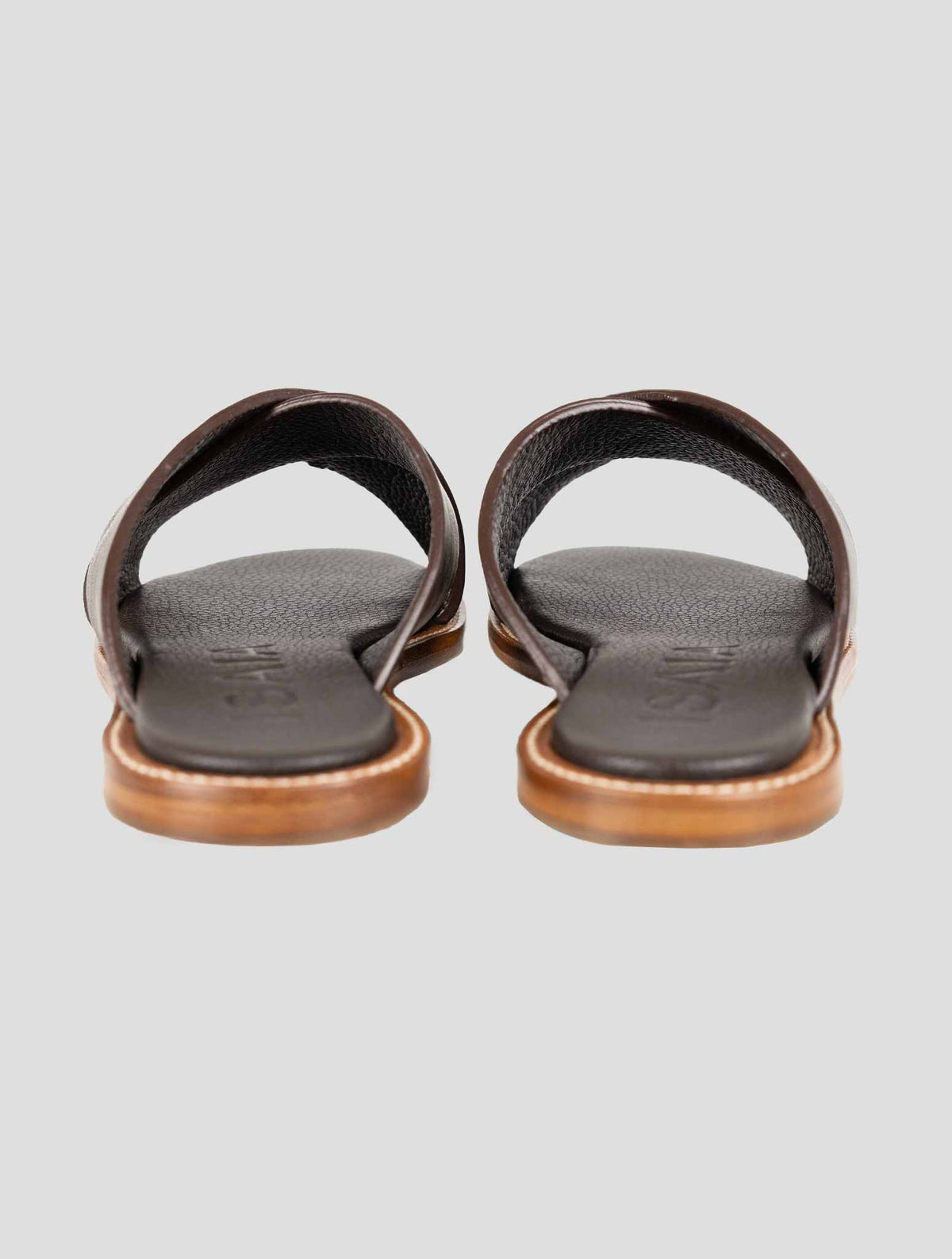 Isaia Brown Leather Sandals 4