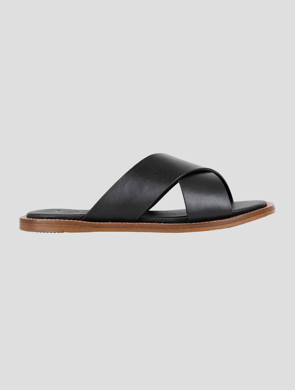 Isaia Black Leather Sandals 3